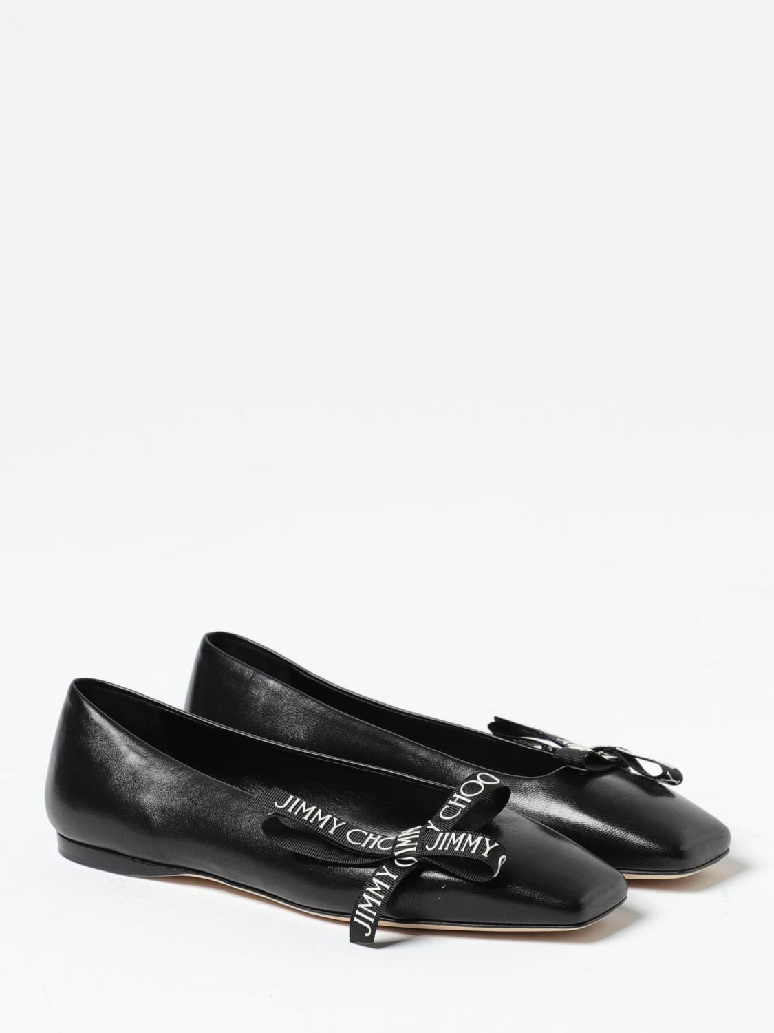 JIMMY CHOO 36 フラットシューズ Jimmy Choo Diamond Tilda Flat Black Leather