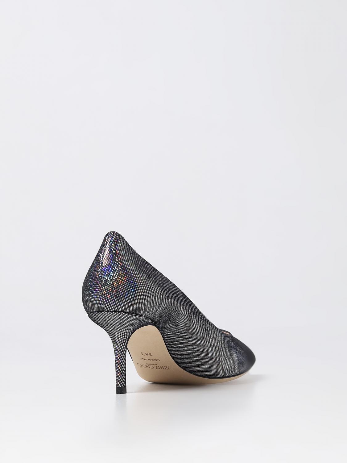JIMMY CHOO: Love 65 pumps in suede with glitter - Silver | Jimmy