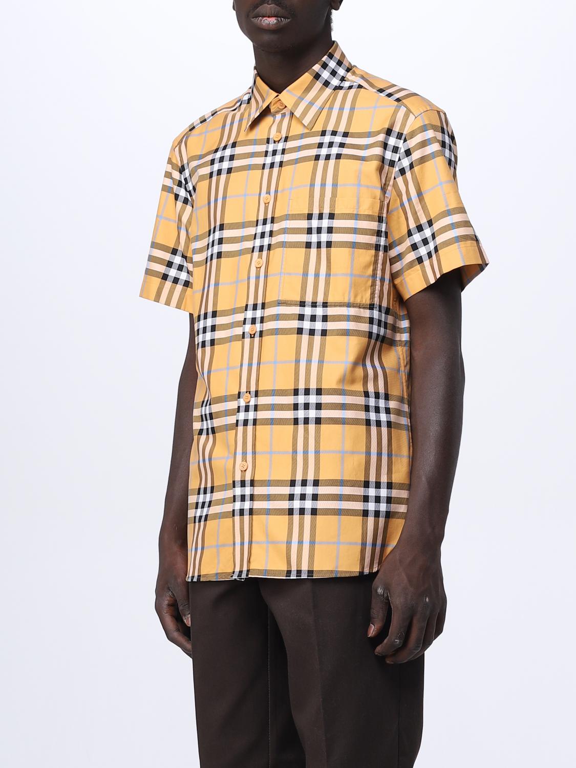 Burberry shirt in printed fabric - Orange | 8072936 | GIGLIO.COM