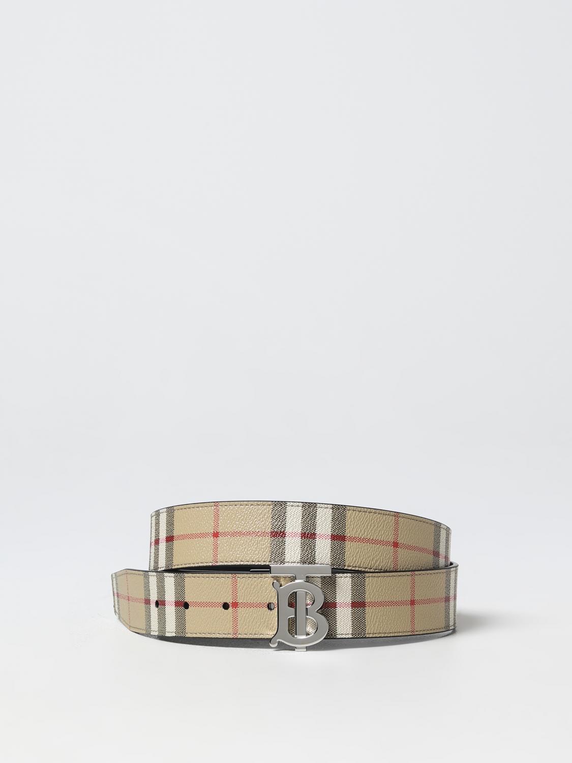 Burberry belt in coated fabric - Beige | 8069853 | GIGLIO.COM