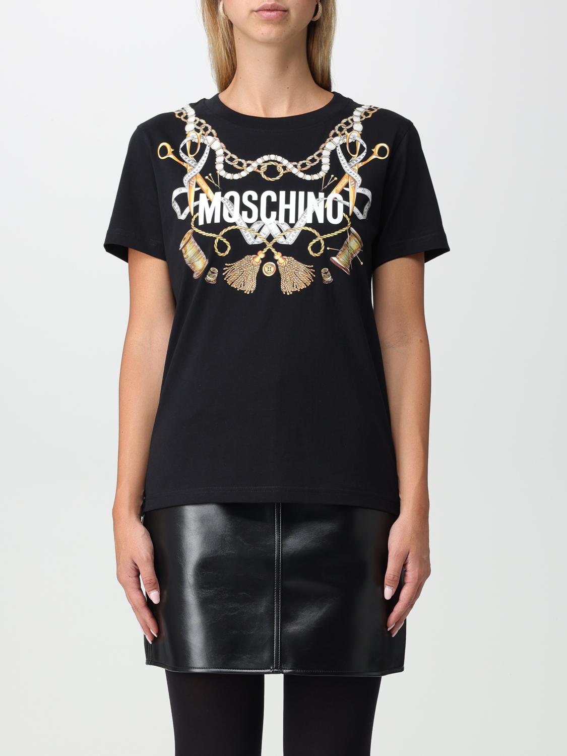 MOSCHINO COUTURE T-SHIRTS: T-shirt Moschono Couture in cotone, Nero - Img 1