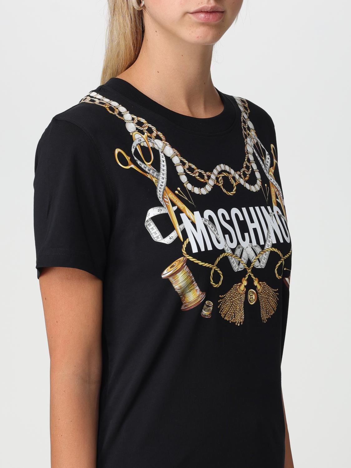 MOSCHINO COUTURE T-SHIRTS: T-shirt Moschono Couture in cotone, Nero - Img 4