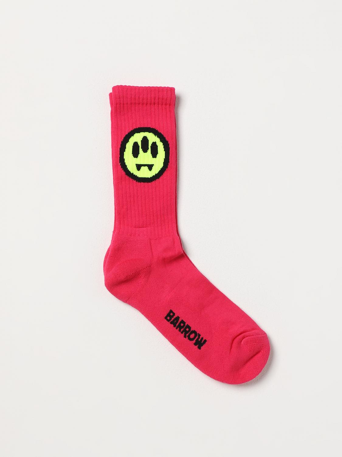 BARROW CALZE: Calze Barrow in cotone stretch con logo jacquard, Rosso - Img 1