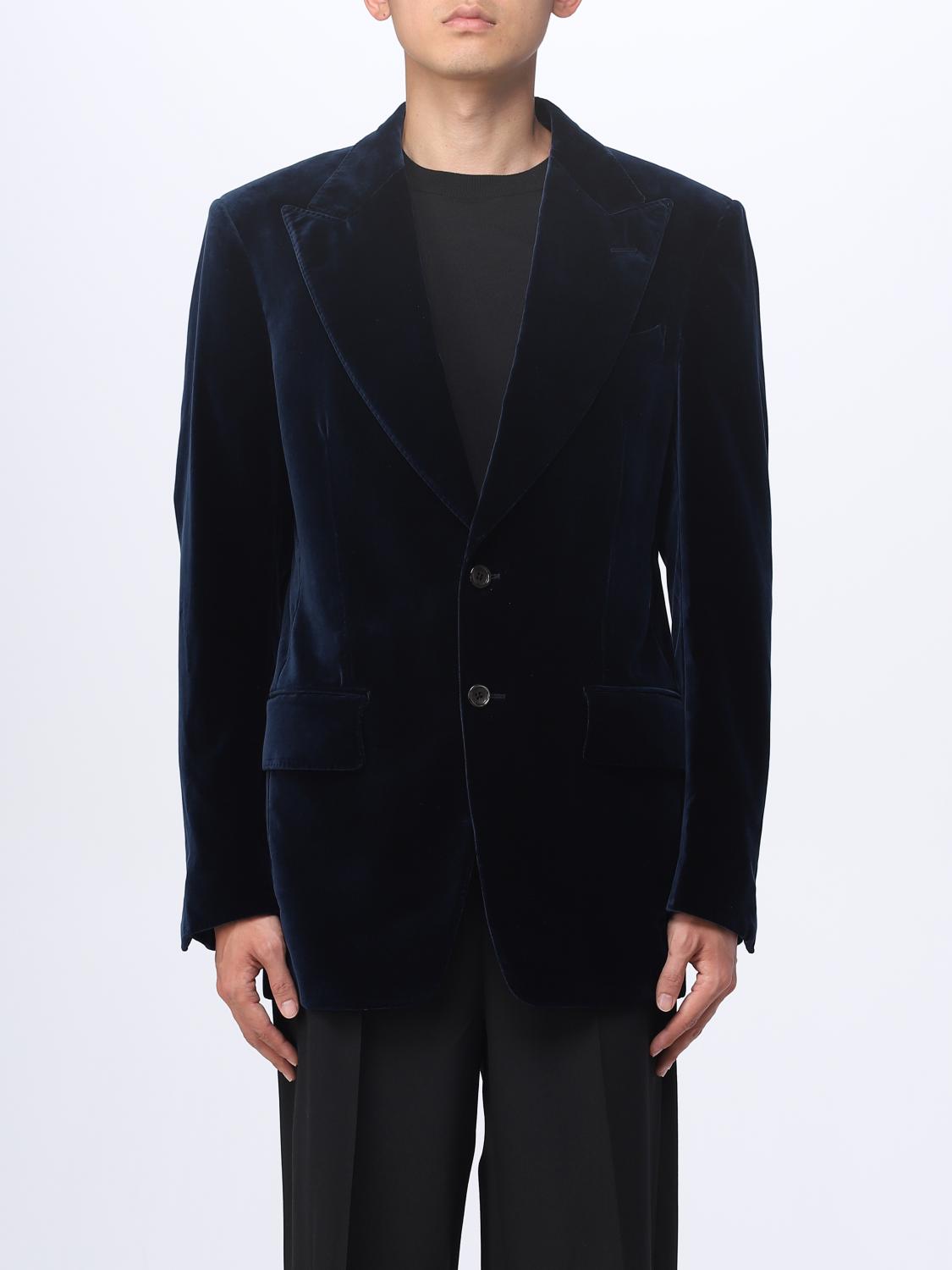 TOM FORD BLAZER: Tom Ford velvet blazer, Blue - Img 1