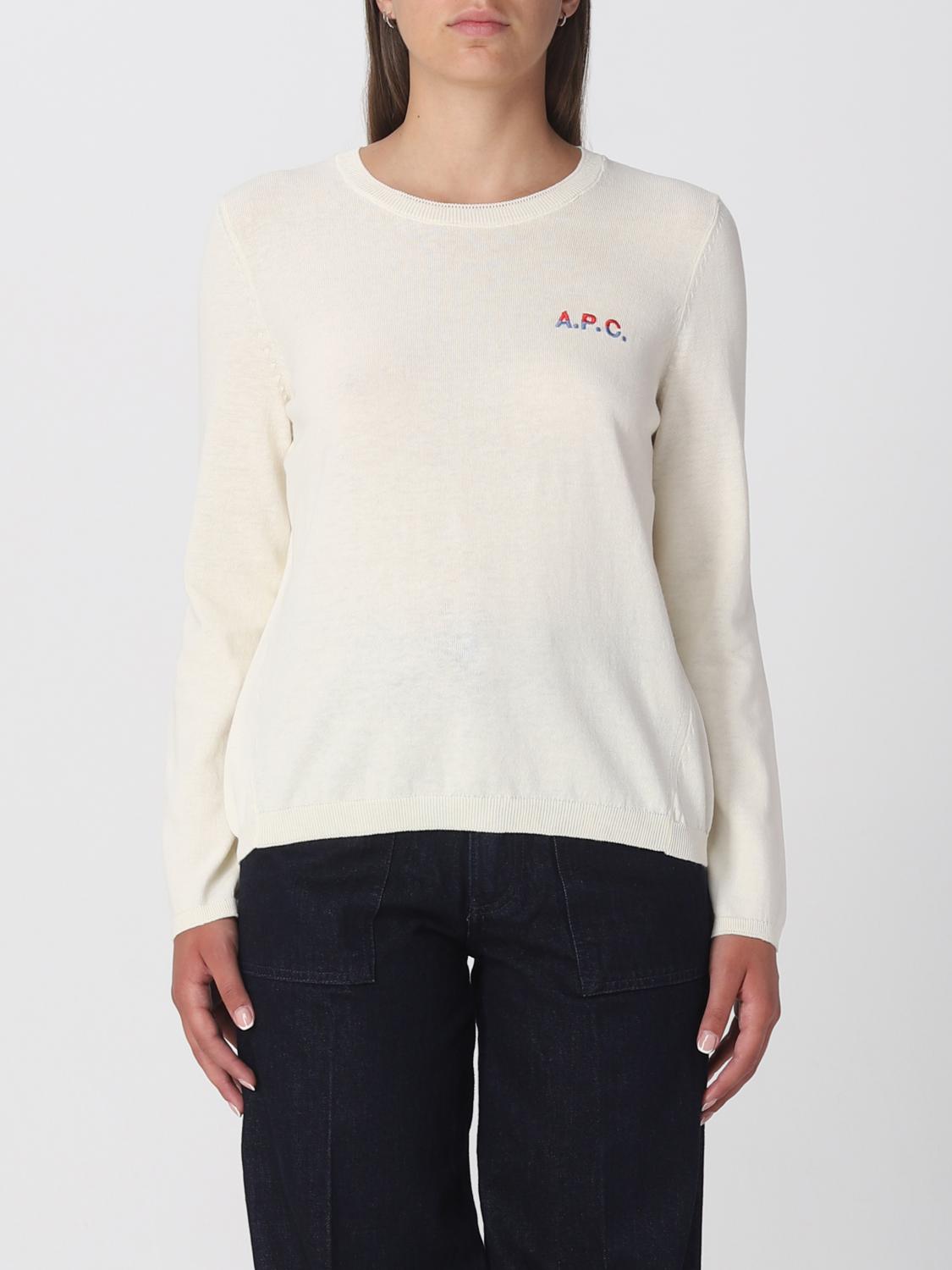 A.P.C. SWEATER: Sweater woman A.P.C., Beige - Img 1