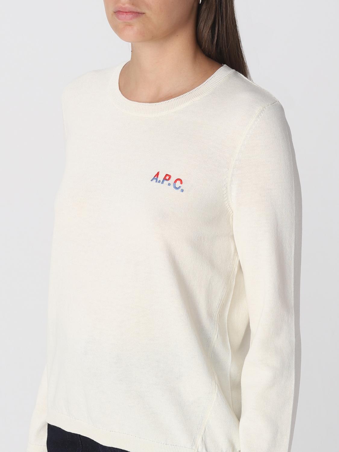 A.P.C. SWEATER: Sweater woman A.P.C., Beige - Img 3