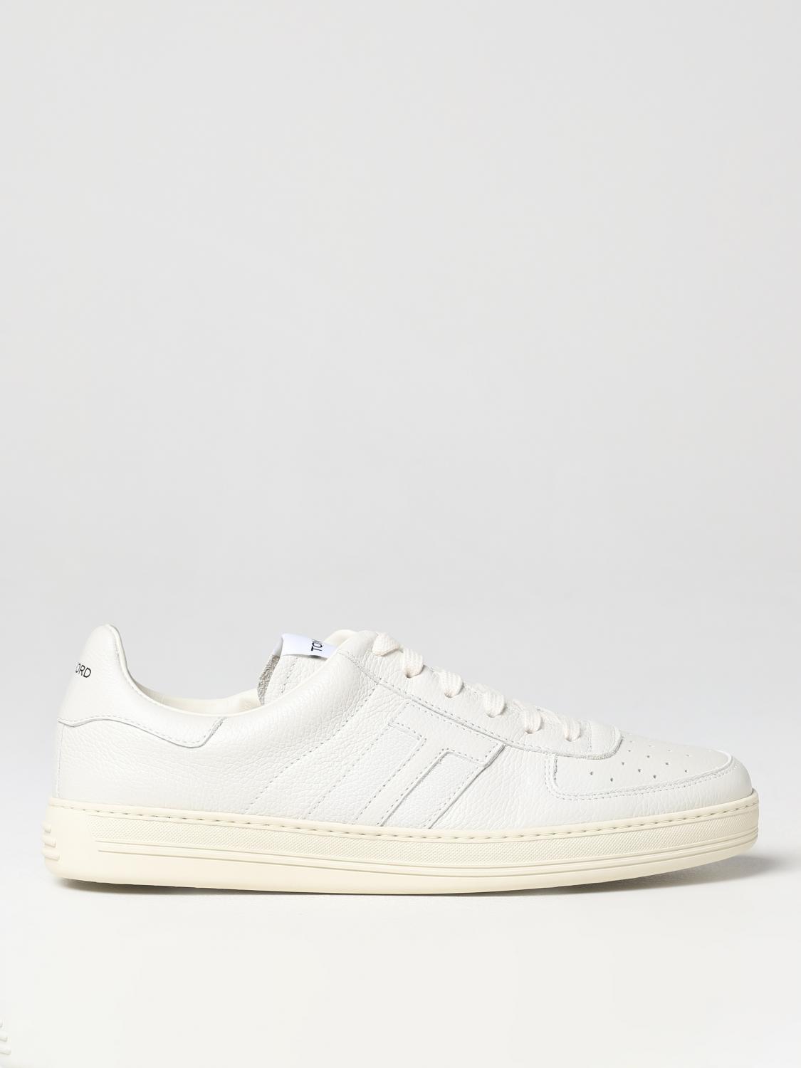 TOM FORD ホワイトスニーカー トム フォードのホワイトスムースレザースニーカーが、GQ Live!初日に