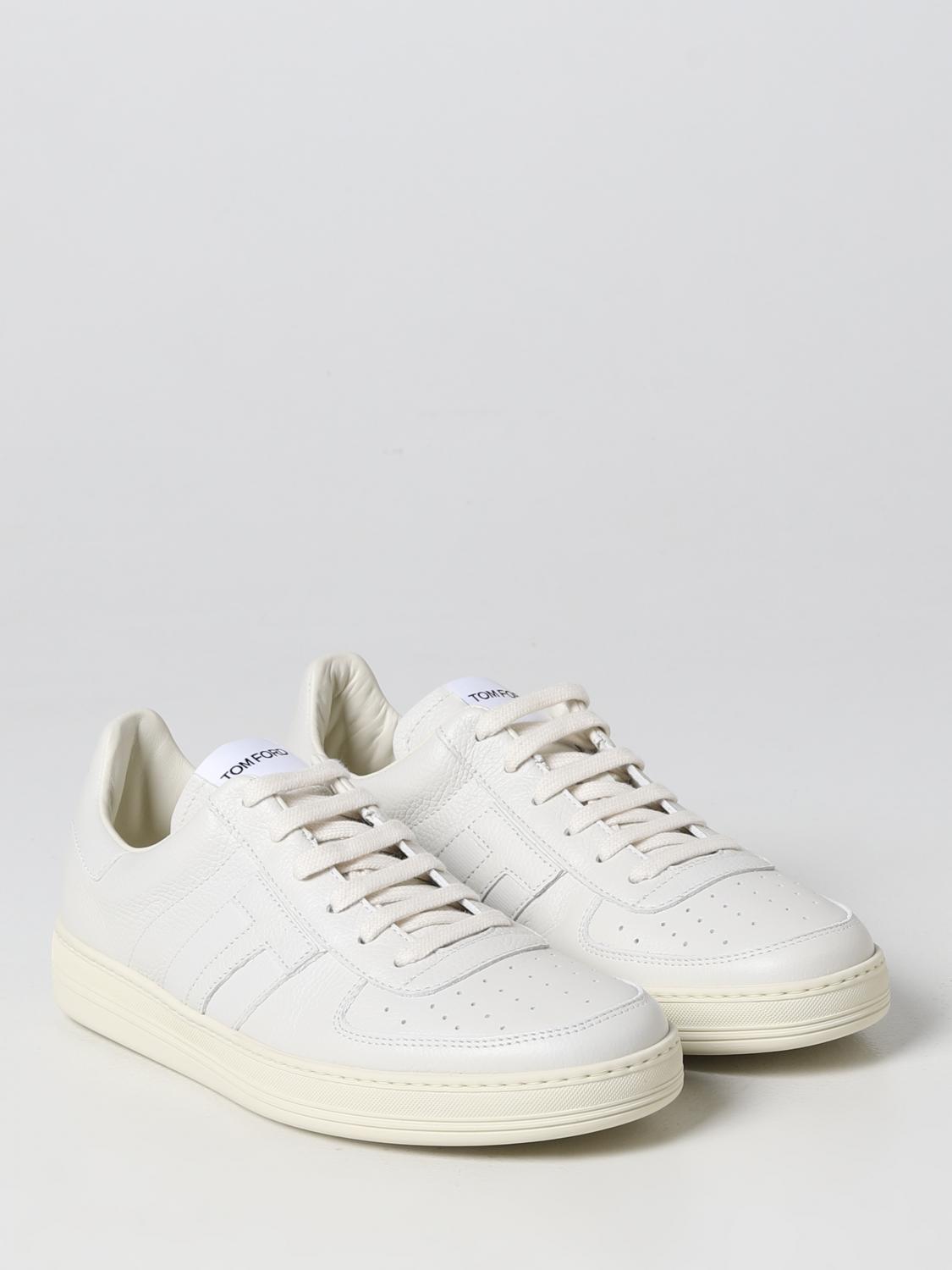 スニーカー TOM FORD Men Sneakers Cream J1232LCL045N 3WW06 TOM FORD: leather sneakers - Cream | Tom Ford sneakers