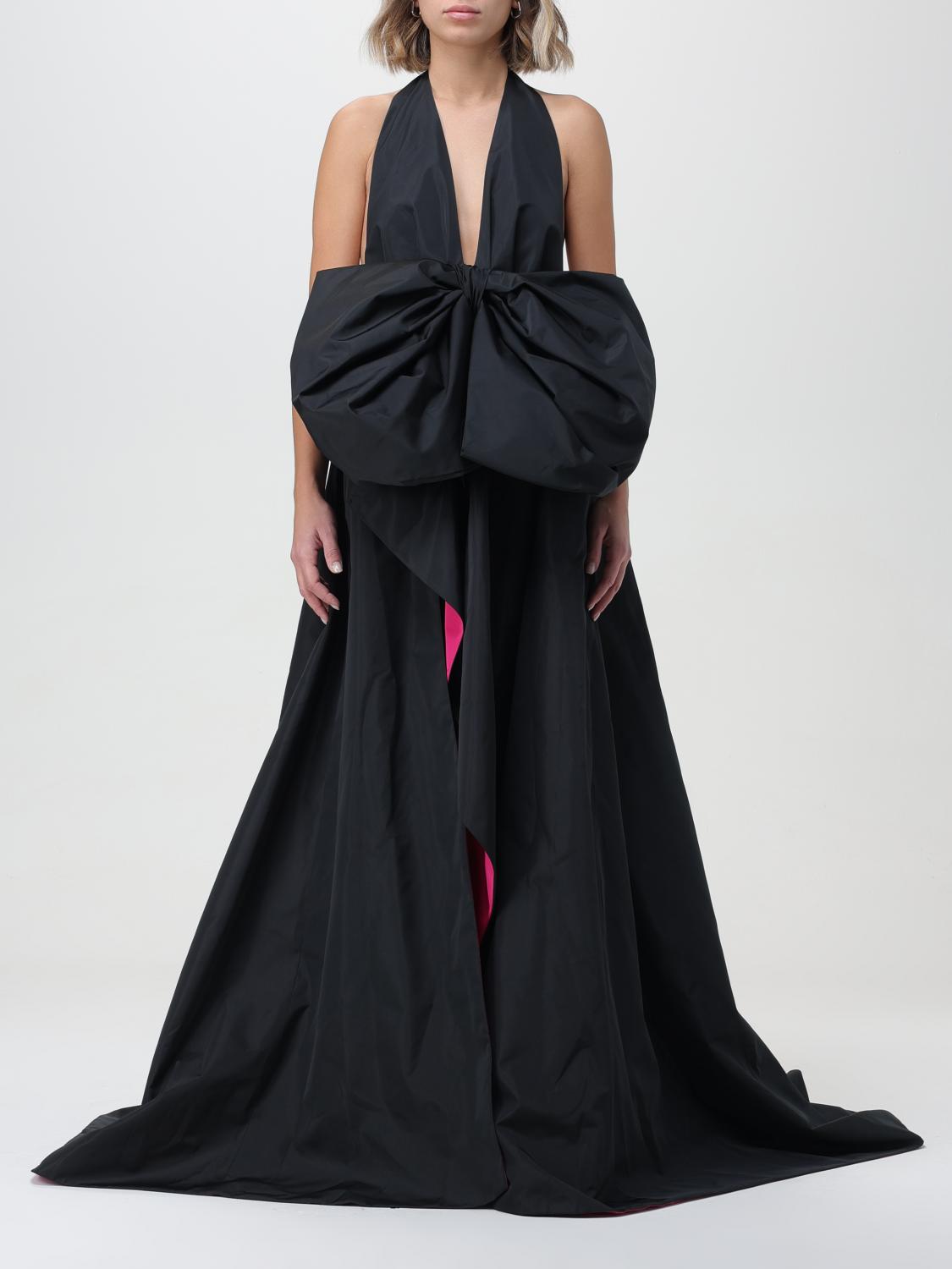 Cerimonia Pinko Abito Lungo Pinko 2021 Pinko Abito Lungo Nero Elegant Long  Black Dress With V-