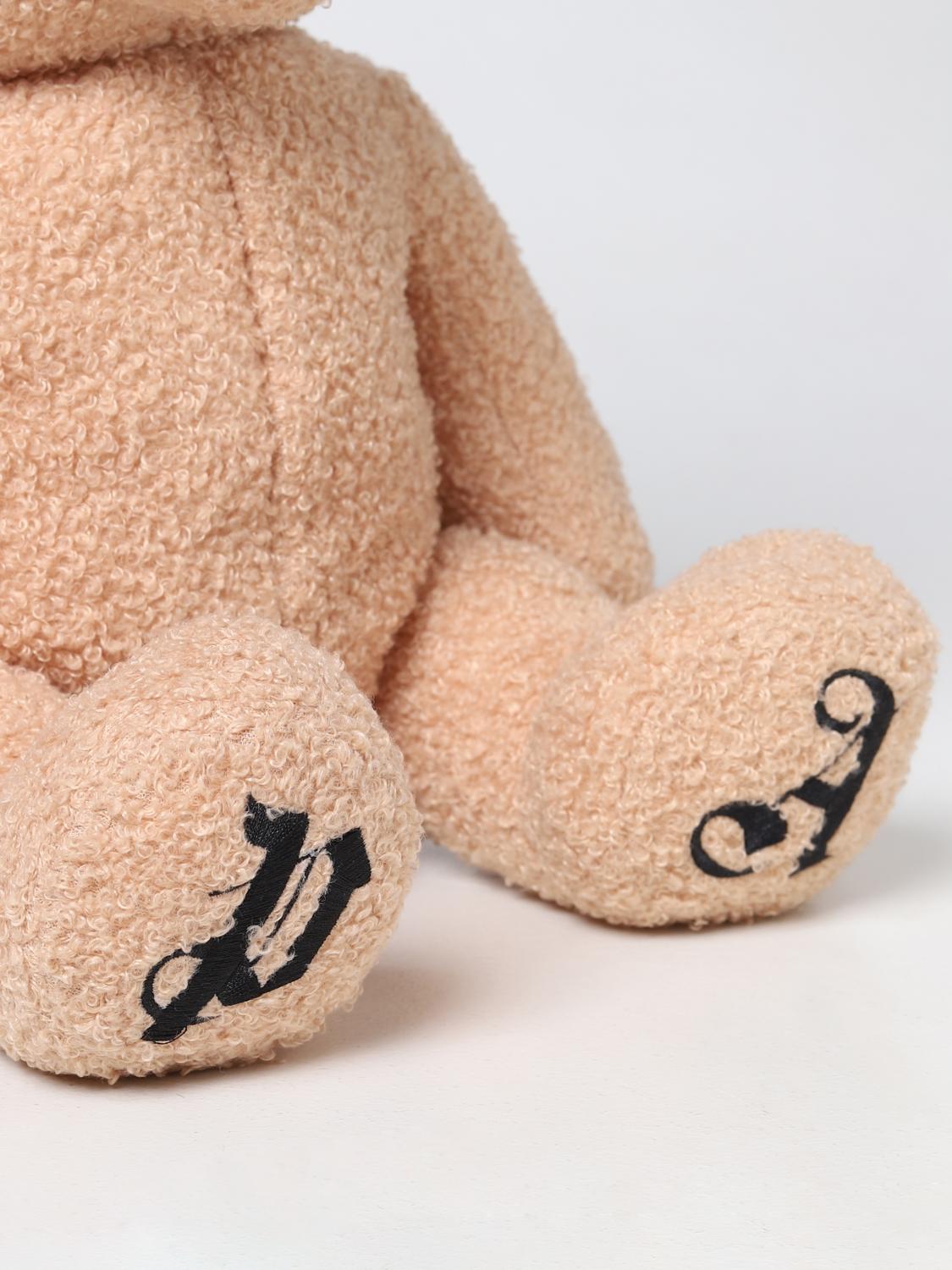 Palm Angels Teddy backpack in synthetic shearling - Brown