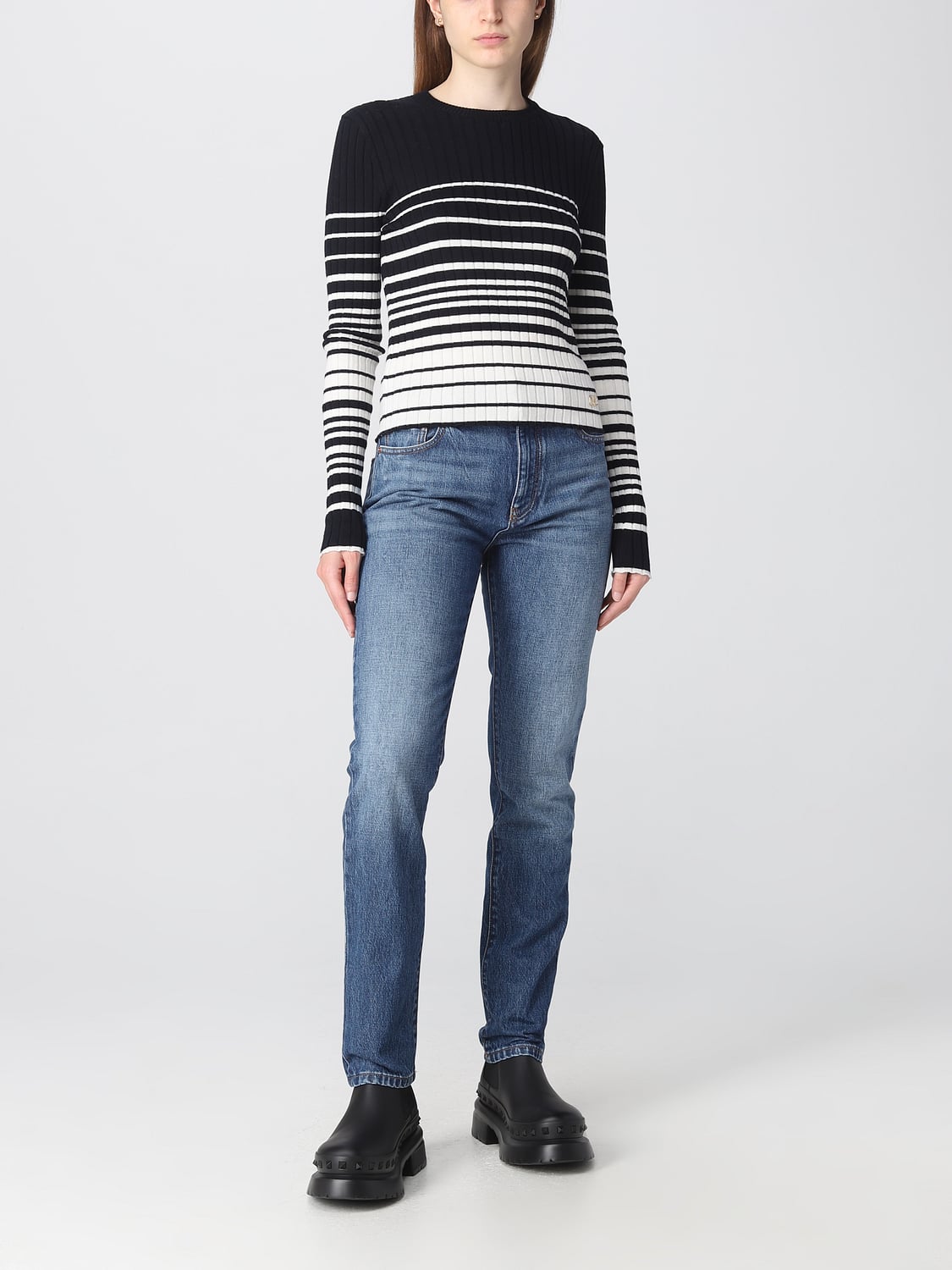 VALENTINO VAQUEROS: Vaquero mujer Valentino, Azul Oscuro - Img 2