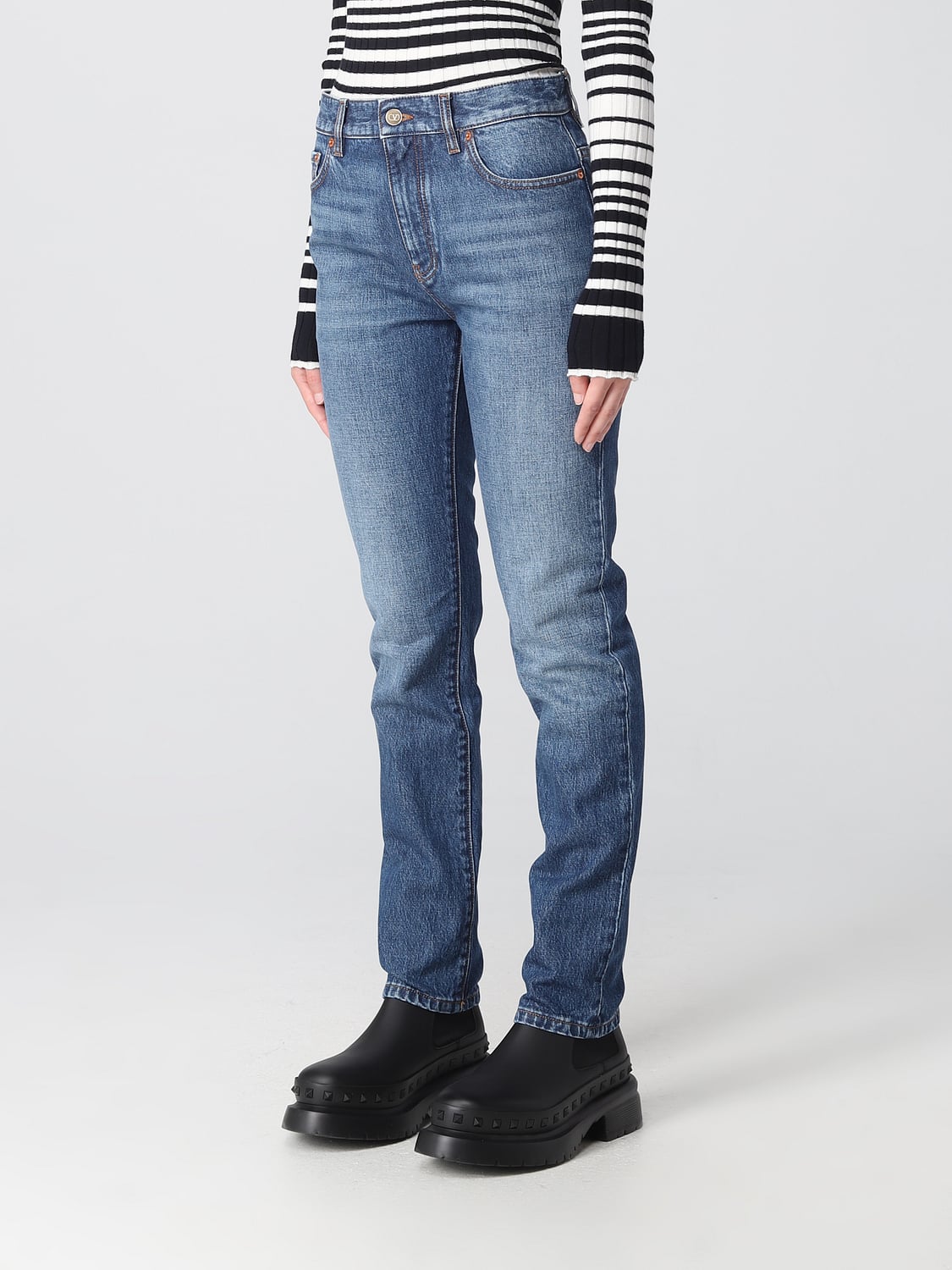 VALENTINO VAQUEROS: Vaquero mujer Valentino, Azul Oscuro - Img 4