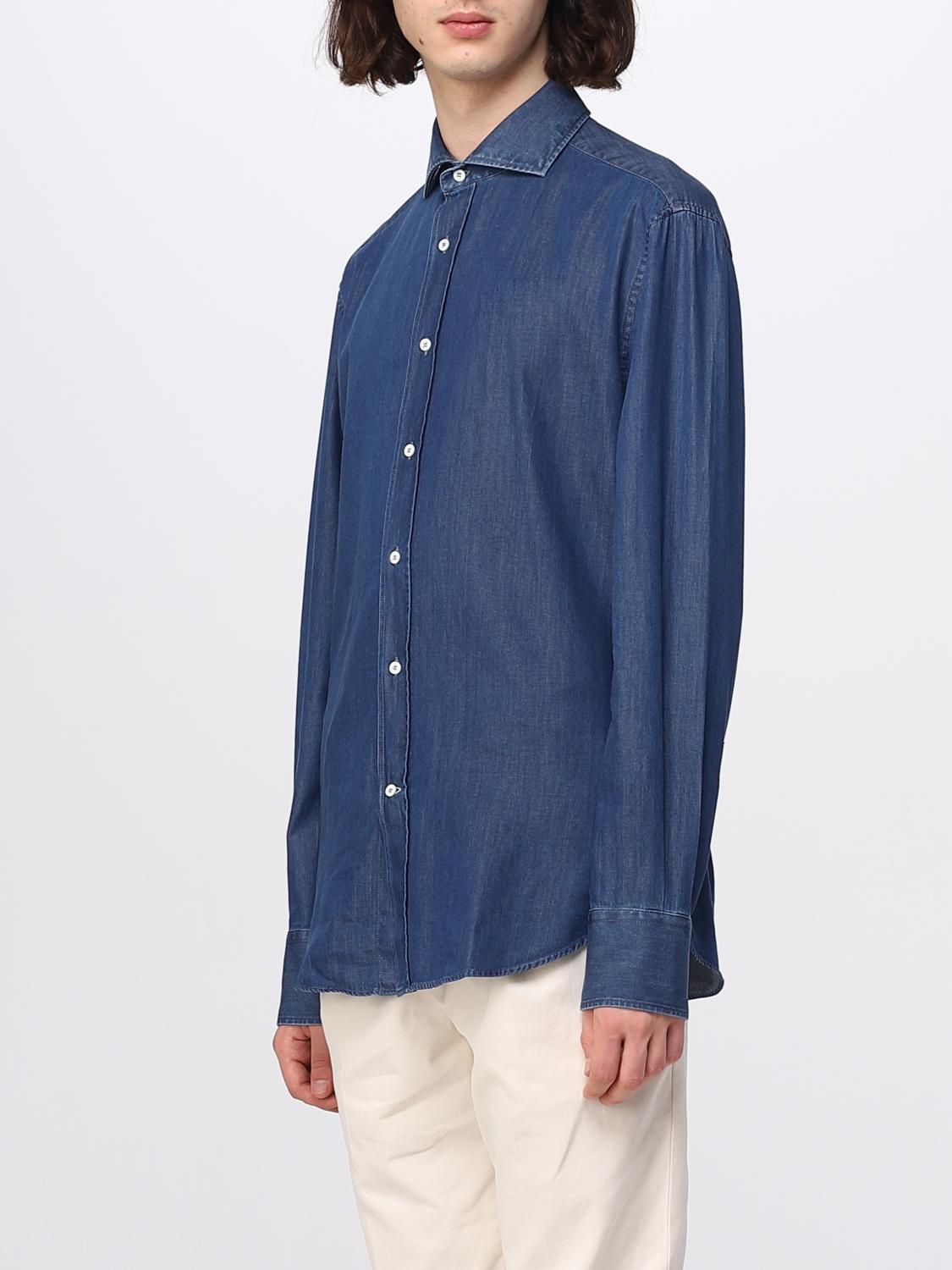 BRUNELLO CUCINELLI CAMICIA: Camicia Brunello Cucinelli in denim, Denim - Img 4