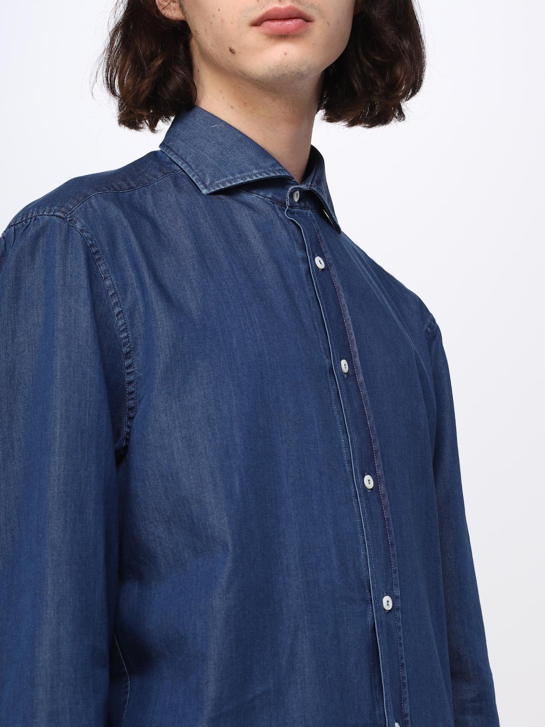 BRUNELLO CUCINELLI CAMICIA: Camicia Brunello Cucinelli in denim, Denim - Img 5
