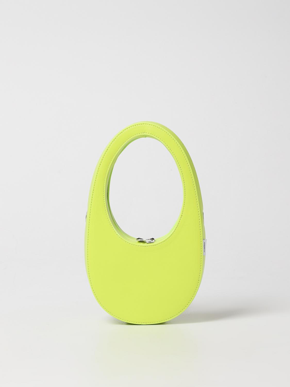 COPERNI BORSA MINI: Borsa Swipe Coperni in pelle liscia, Giallo - Img 1