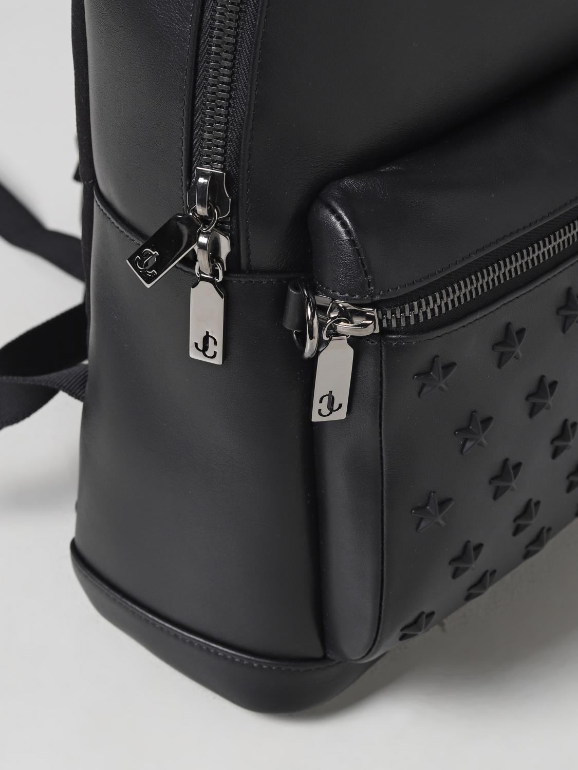 Jimmy Choo Wilmer backpack in leather with applications - Black