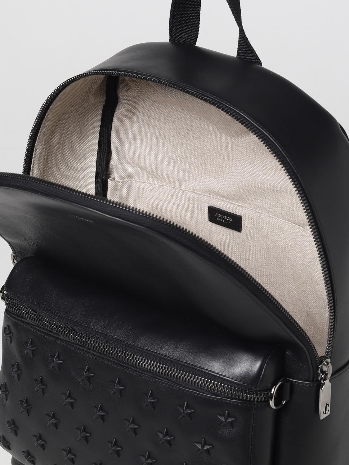 Jimmy Choo Wilmer backpack in leather with applications - Black