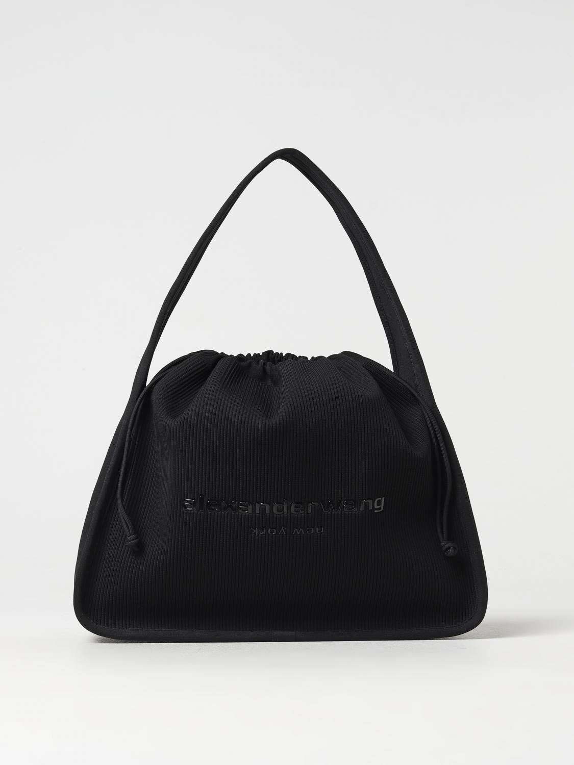 Alexander Wang bag in ribbed knit - Black | 20422K21T | GIGLIO.COM