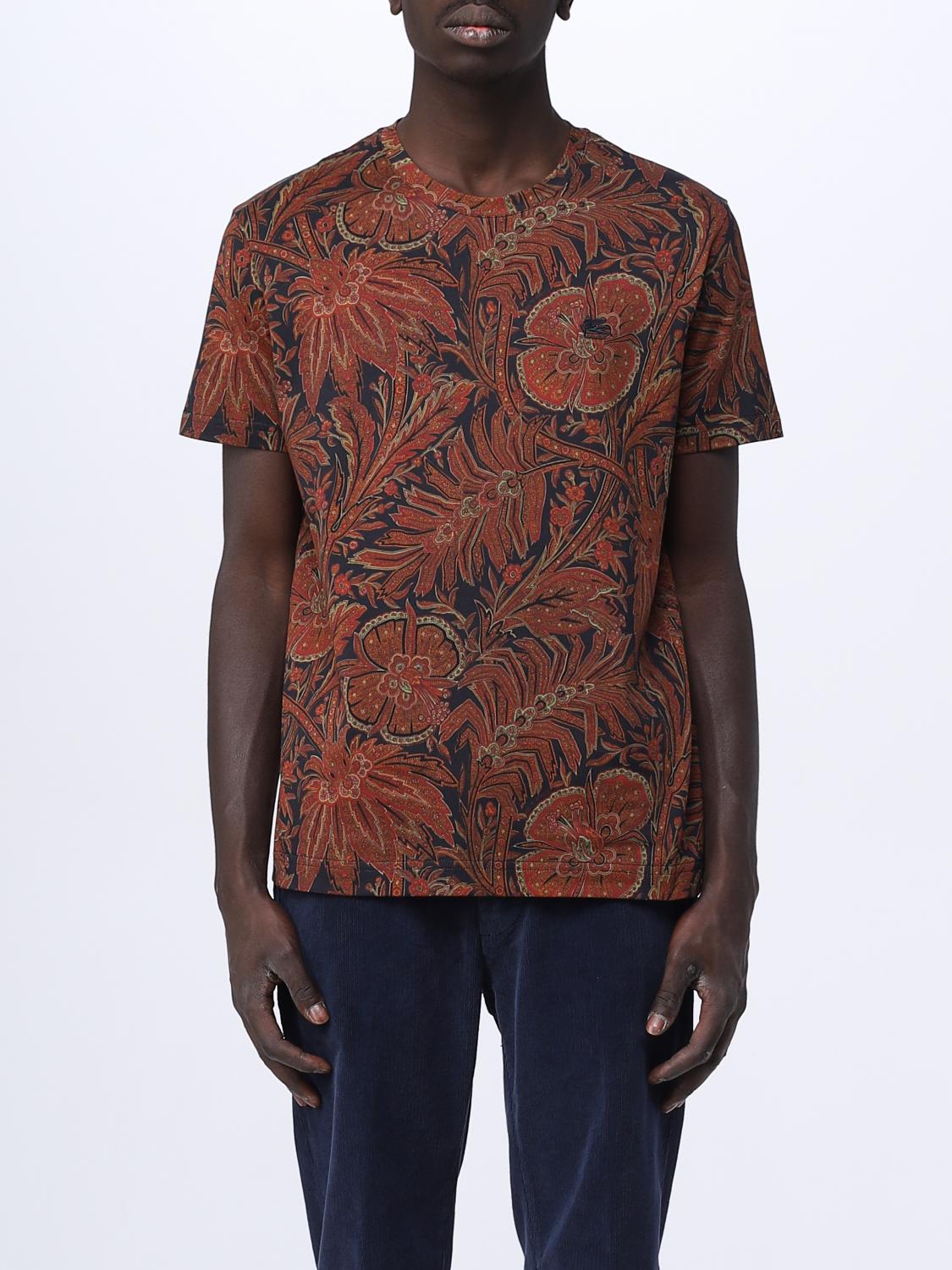 ETRO: T-shirt in cotton - Blue | Etro t-shirt 1Y0209277