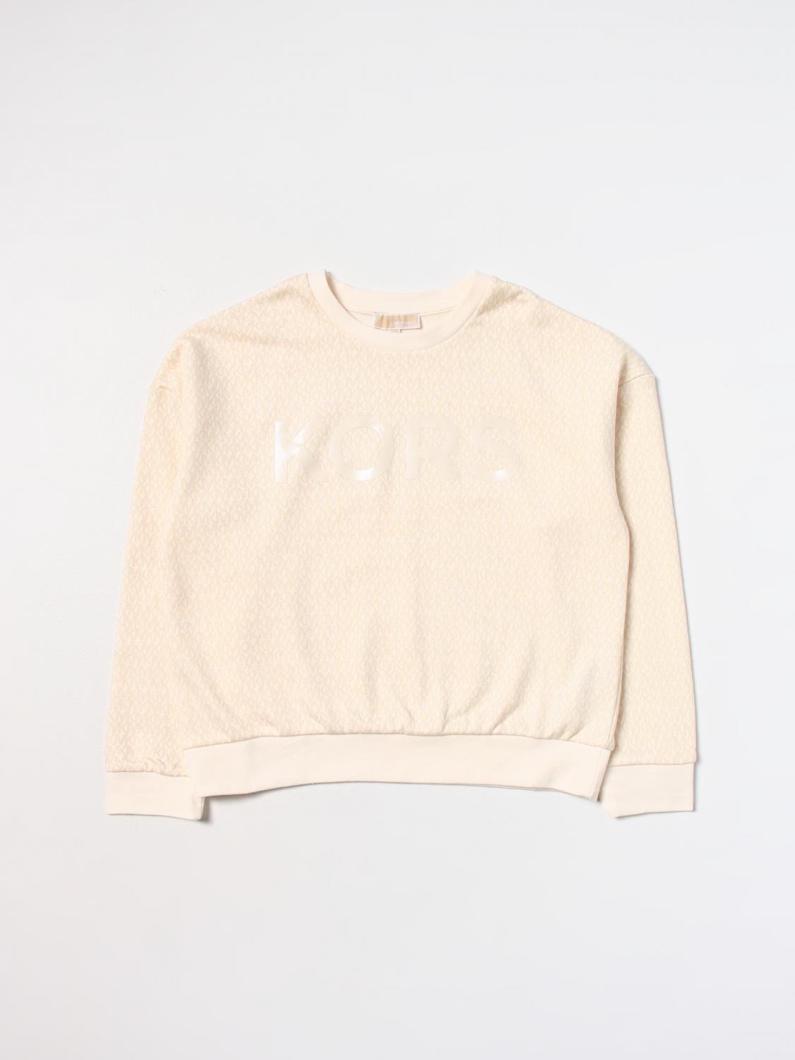 MICHAEL KORS SWEATER: Michael Kors sweatshirt in cotton blend, Beige - Img 1