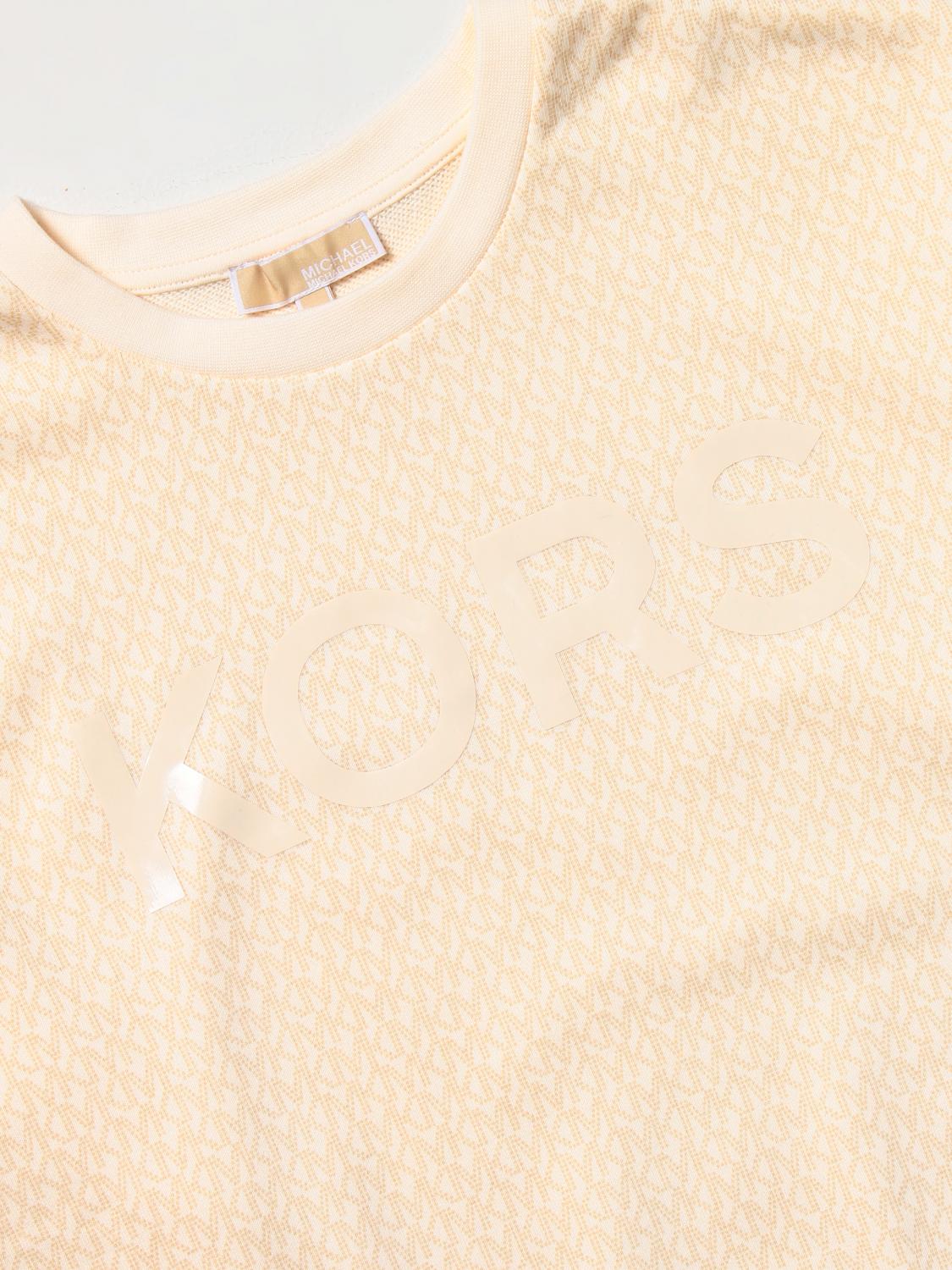 MICHAEL KORS SWEATER: Michael Kors sweatshirt in cotton blend, Beige - Img 3