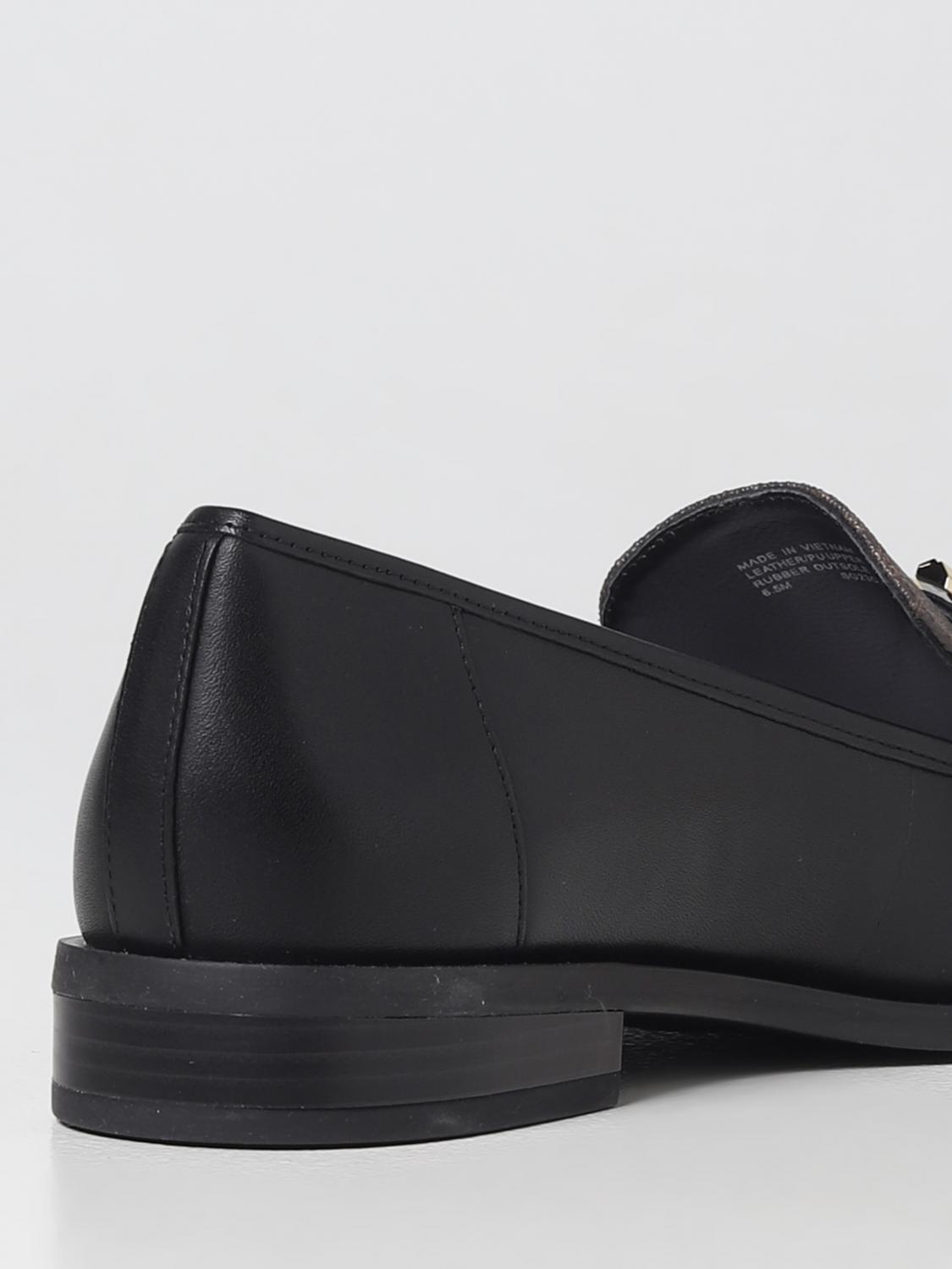 MICHAEL KORS MOCASSINI: Mocassino Tiegan Michael Kors in pelle con monogram MK spalmato, Nero - Img 3