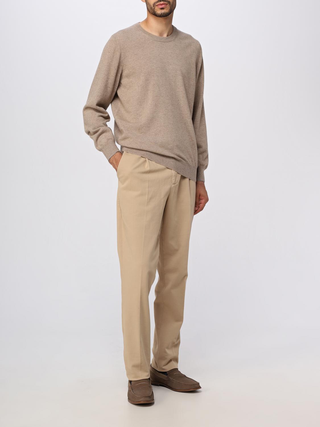 Brunello Cucinelli Trousers men - Camel | M247DE1450 | GIGLIO.COM