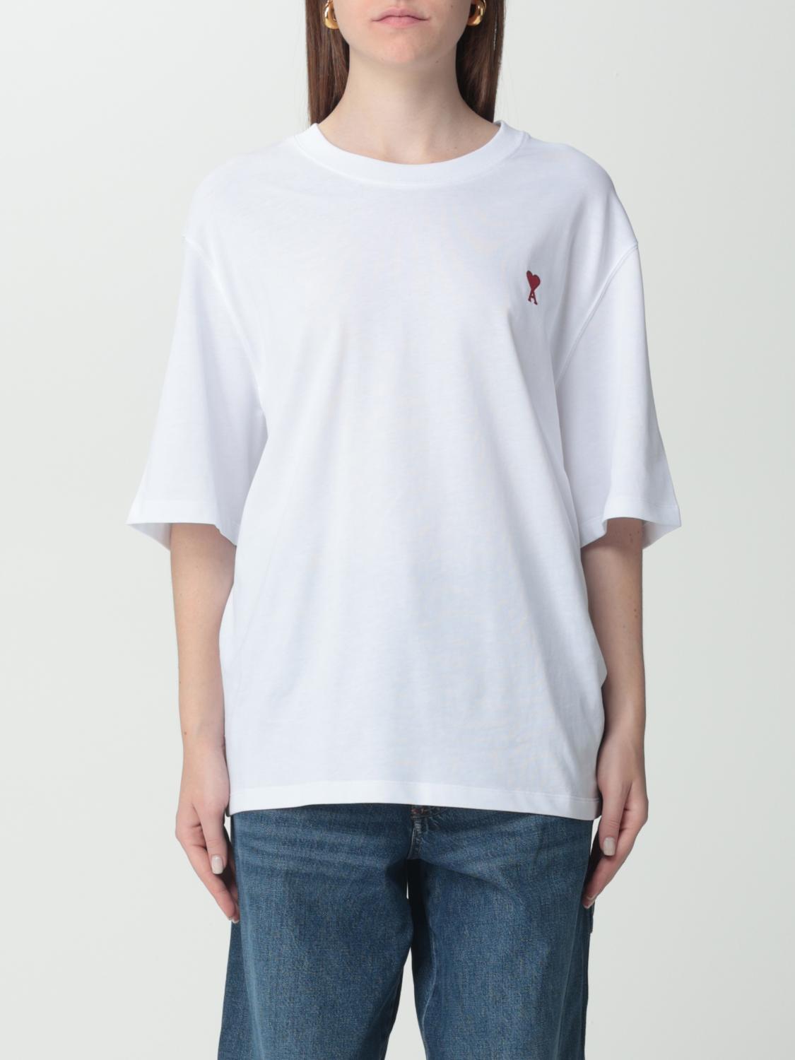 Ami Paris T-shirt woman - White | BFUTS005726 | GIGLIO.COM