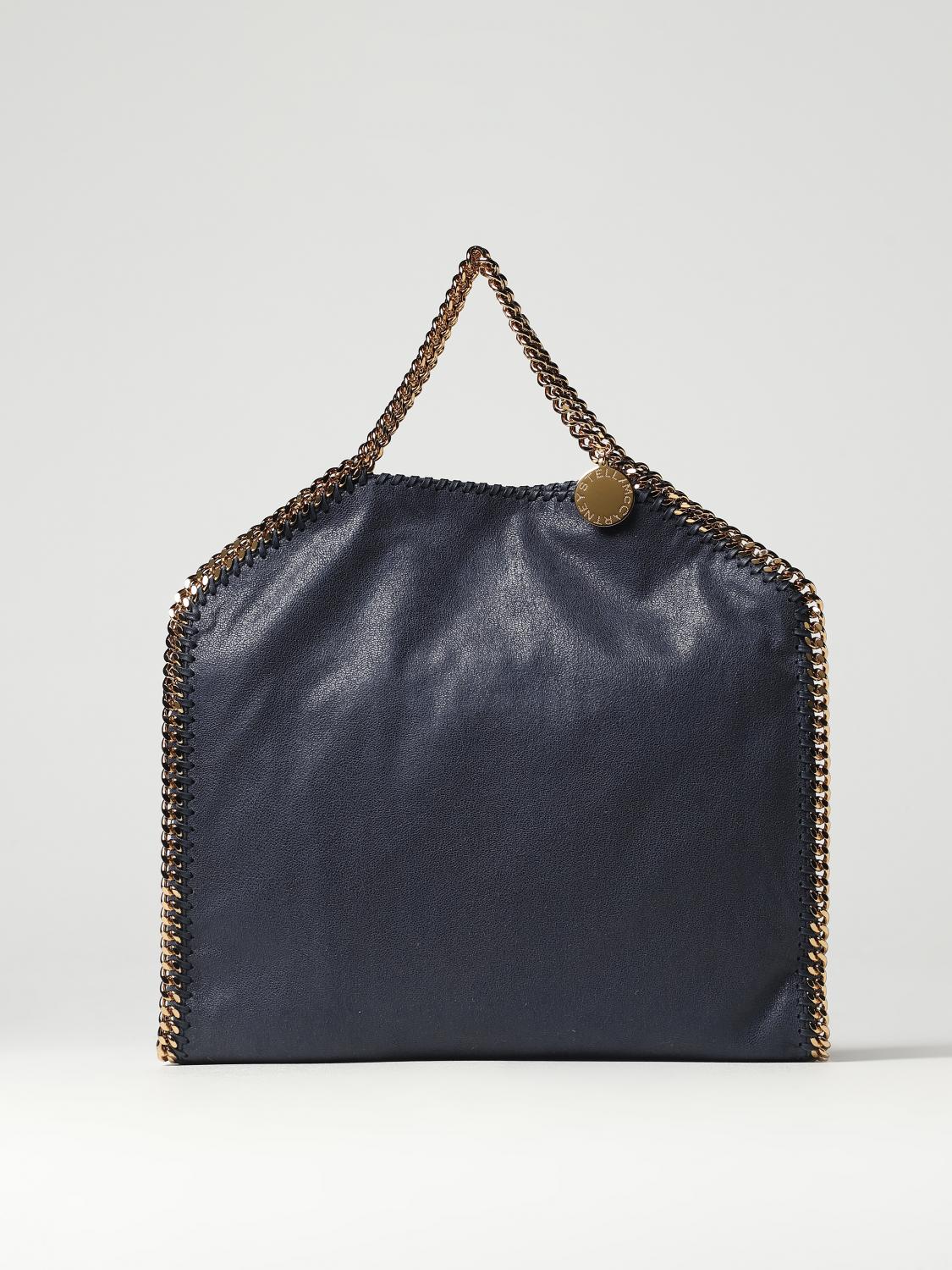 STELLA MCCARTNEY BORSA A MANO: Borsa Falabella Stella McCartney in camoscio sintetico cracklè, Blue - Img 1