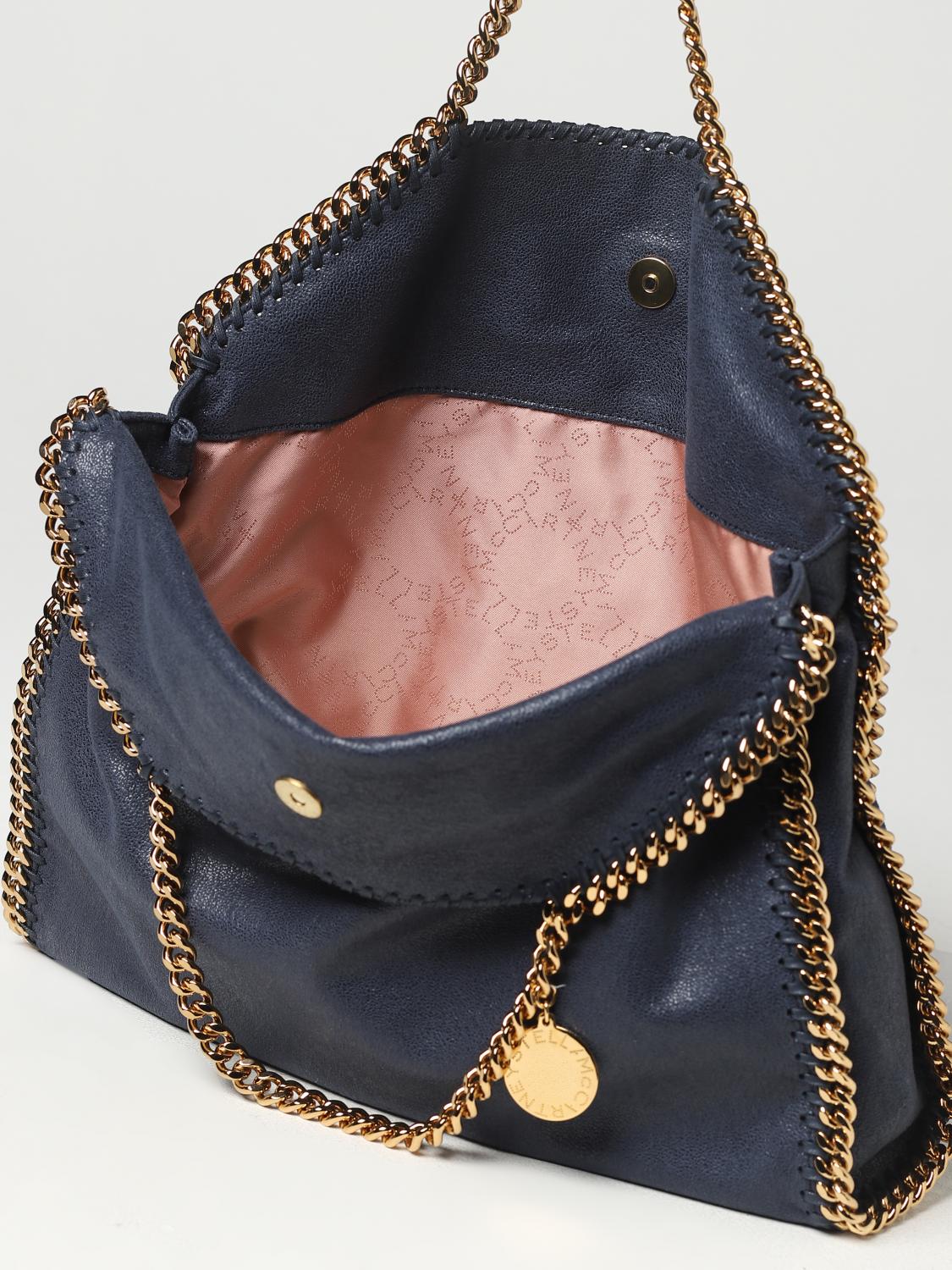 STELLA MCCARTNEY BORSA A MANO: Borsa Falabella Stella McCartney in camoscio sintetico cracklè, Blue - Img 4