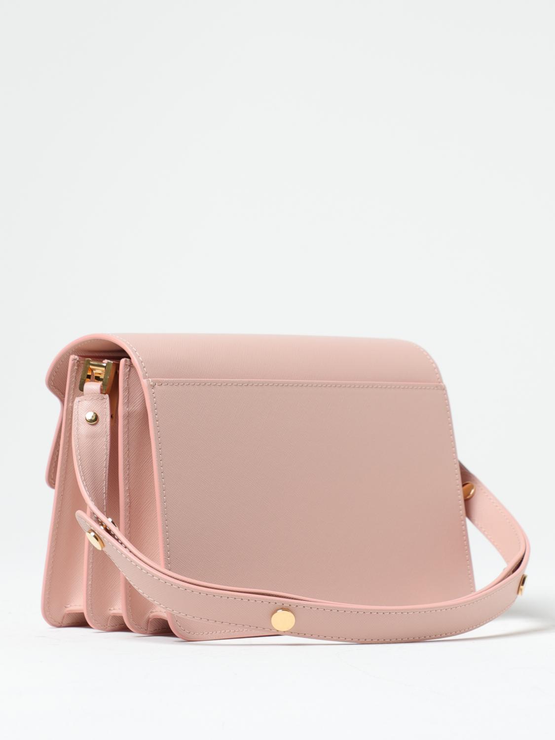 【送料&関税込】Marni Trunk Saffiano Shoulder Bag Marni Trunk Color Block Saffiano Leather Shoulder Bag