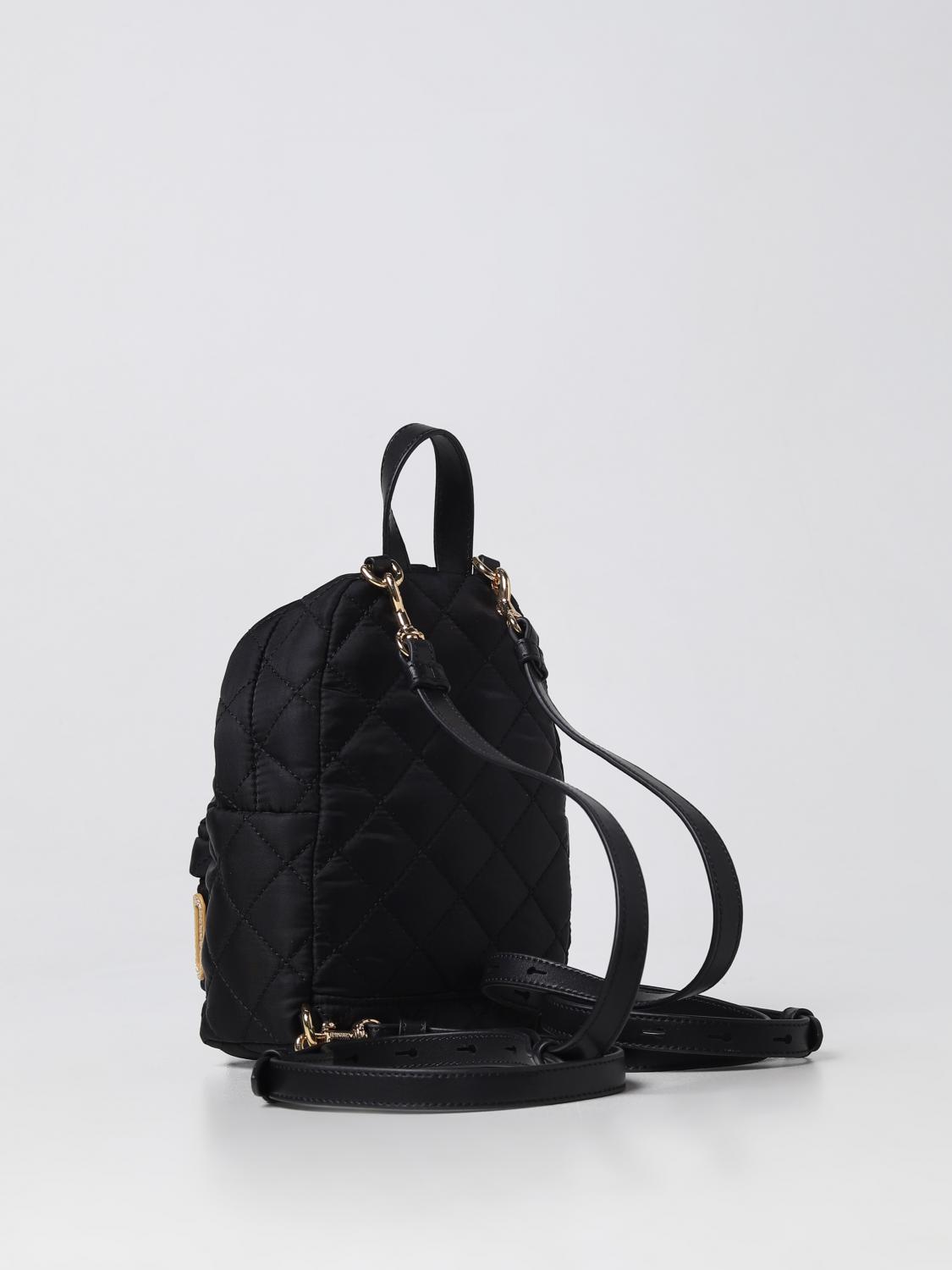 Moschino Couture backpack in quilted nylon with logo - Black  display picture 1