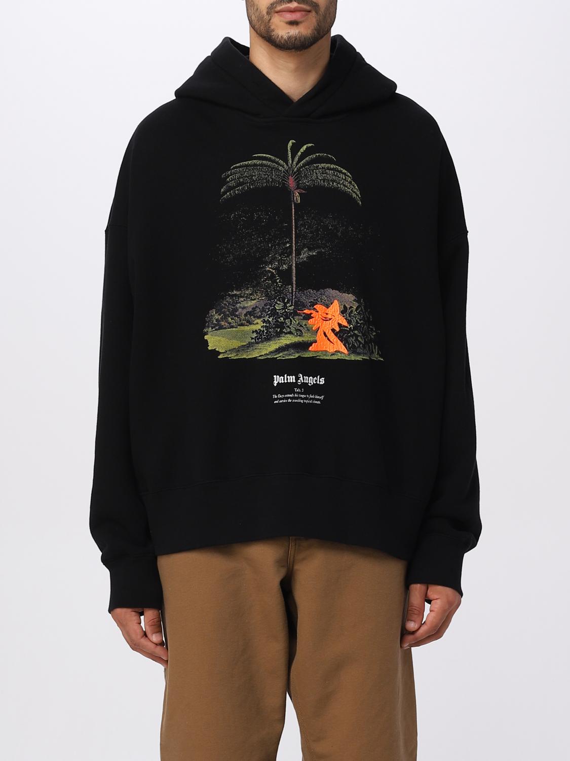 PALM ANGELS SWEATSHIRT: Pullover herren Palm Angels, Schwarz - Img 1