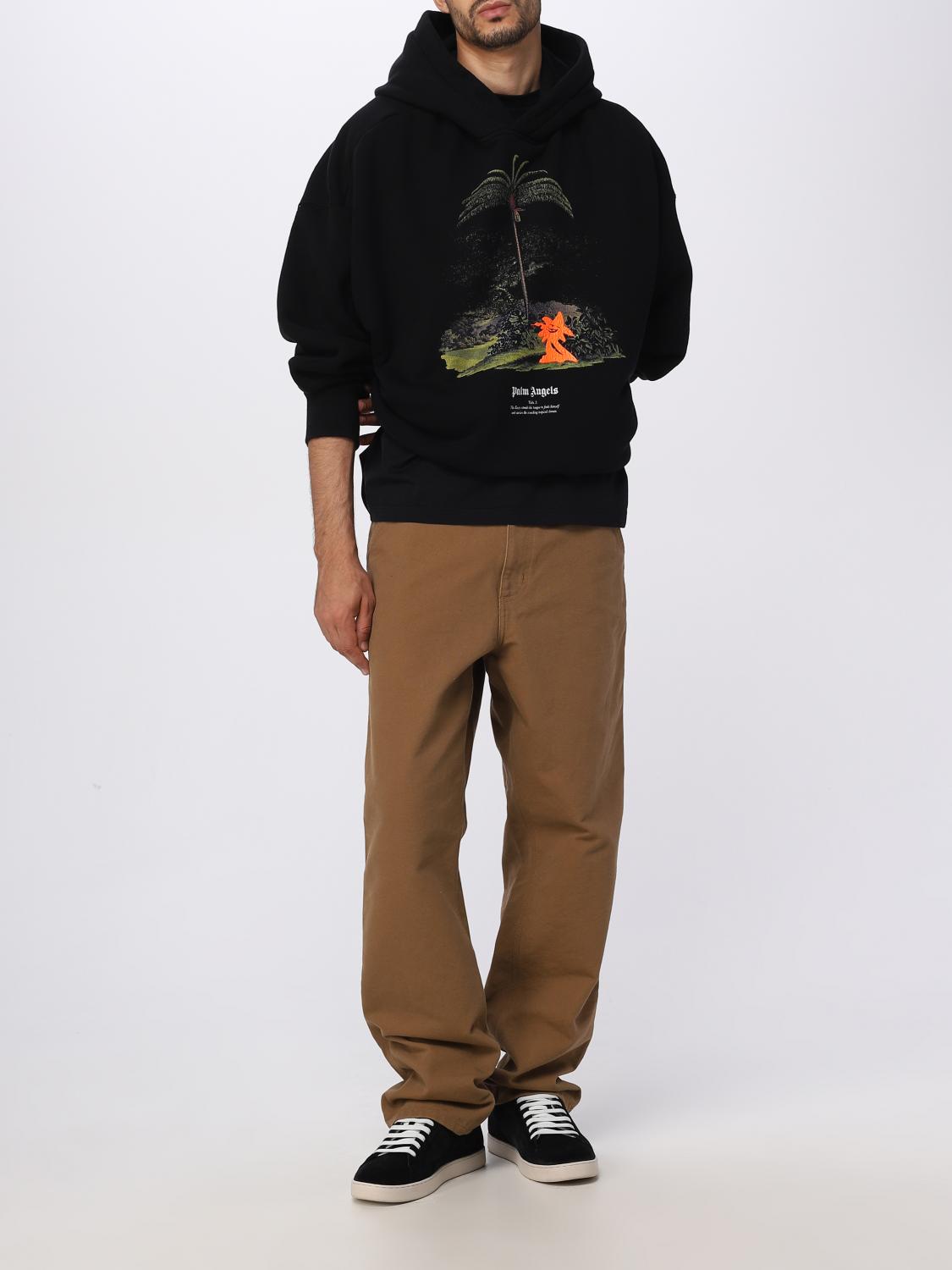 PALM ANGELS SWEATSHIRT: Pullover herren Palm Angels, Schwarz - Img 2