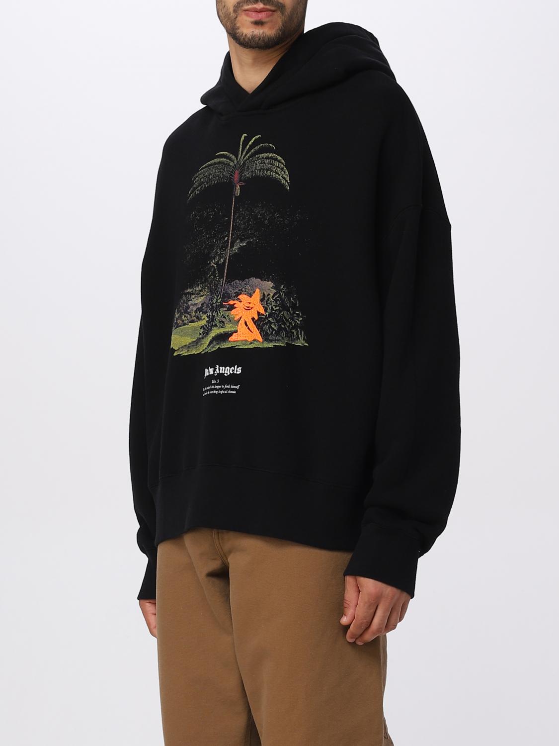PALM ANGELS SWEATSHIRT: Pullover herren Palm Angels, Schwarz - Img 4