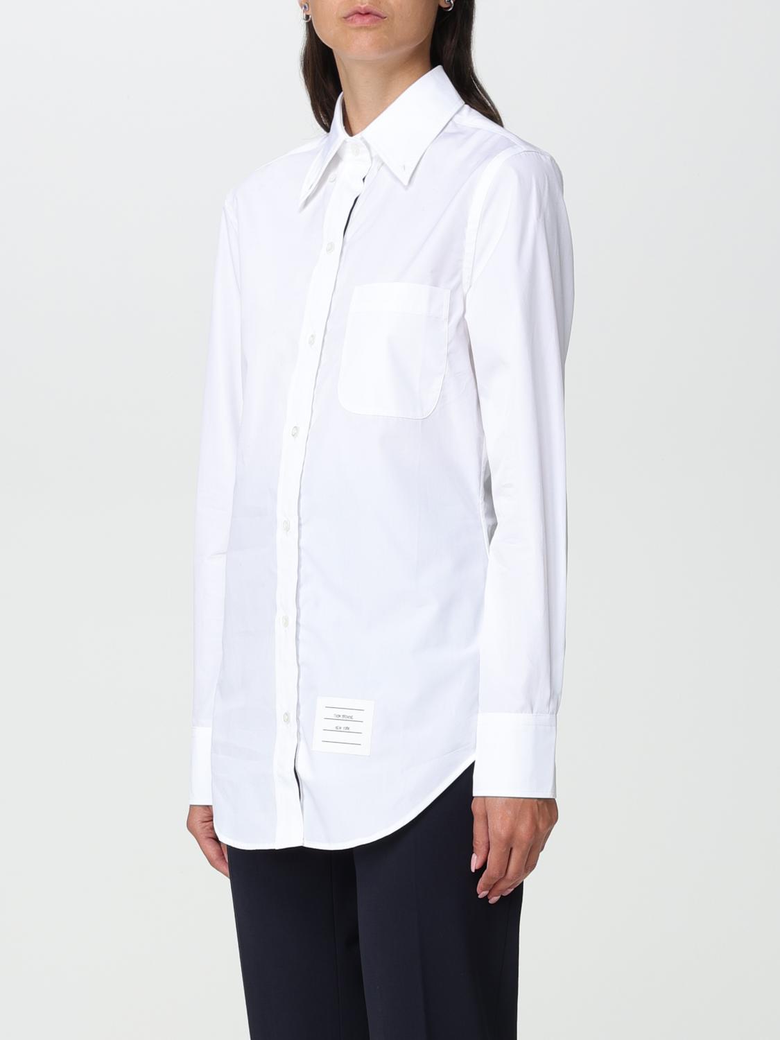THOM BROWNE CAMICIA: Camicia Thom Browne in cotone, Bianco - Img 4