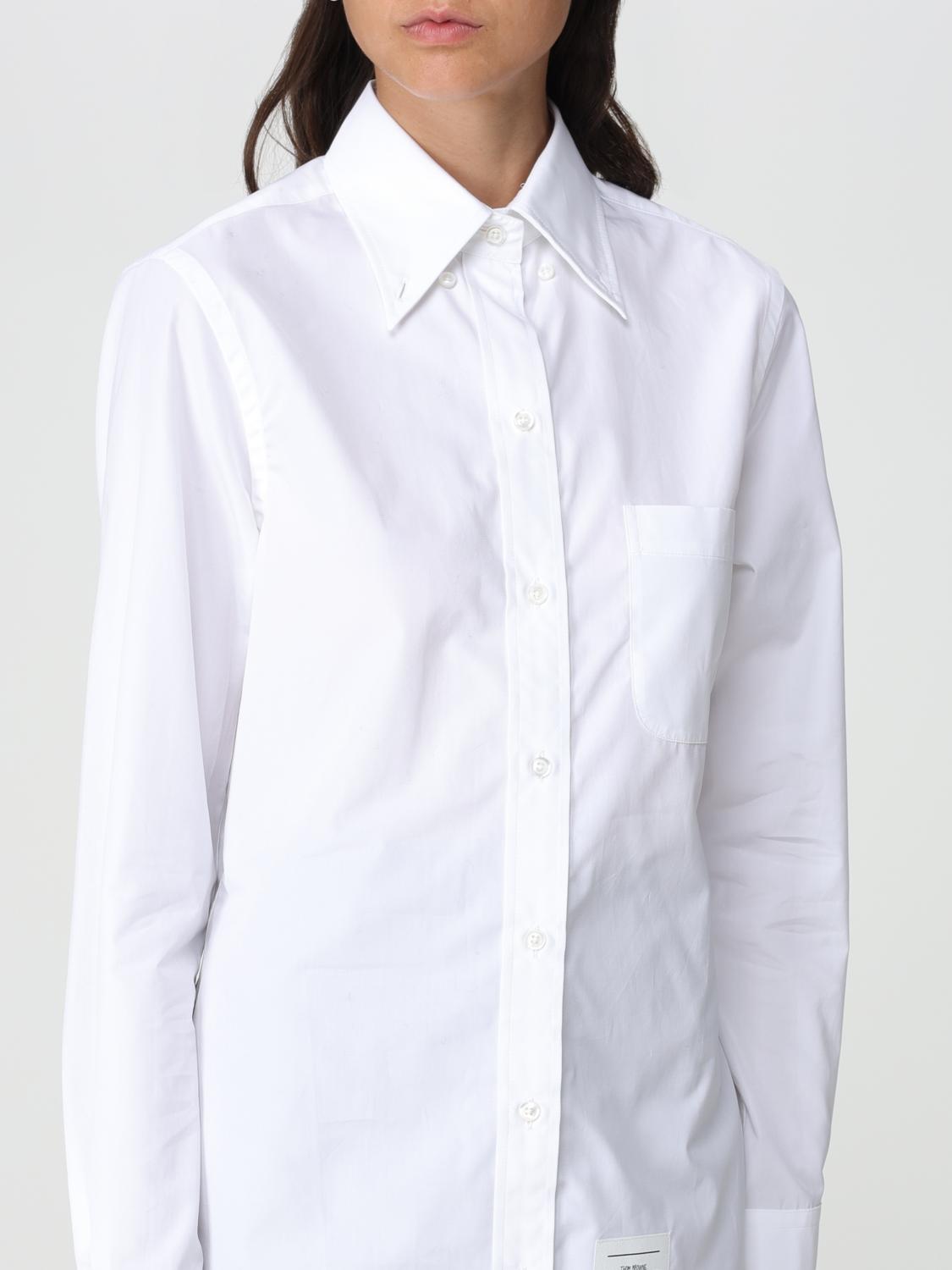 THOM BROWNE CAMICIA: Camicia Thom Browne in cotone, Bianco - Img 5