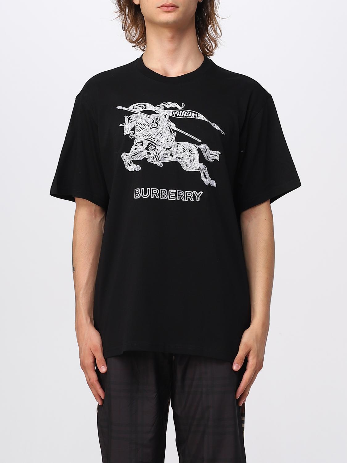 BURBERRY：Tシャツ メンズ - ブラック | GIGLIO.COMオンラインの