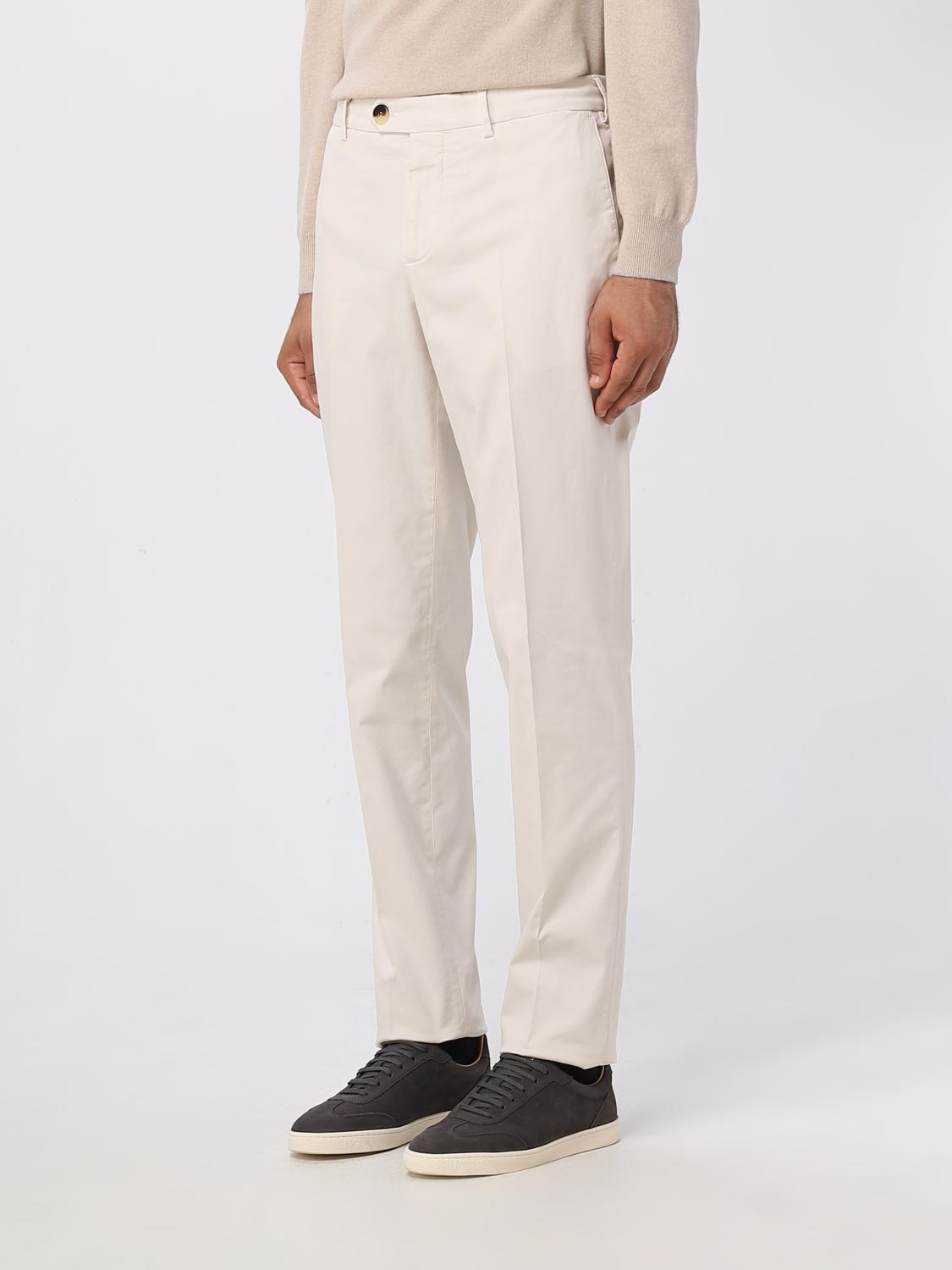 BRUNELLO CUCINELLI: pants in cotton gabardine - White | Brunello