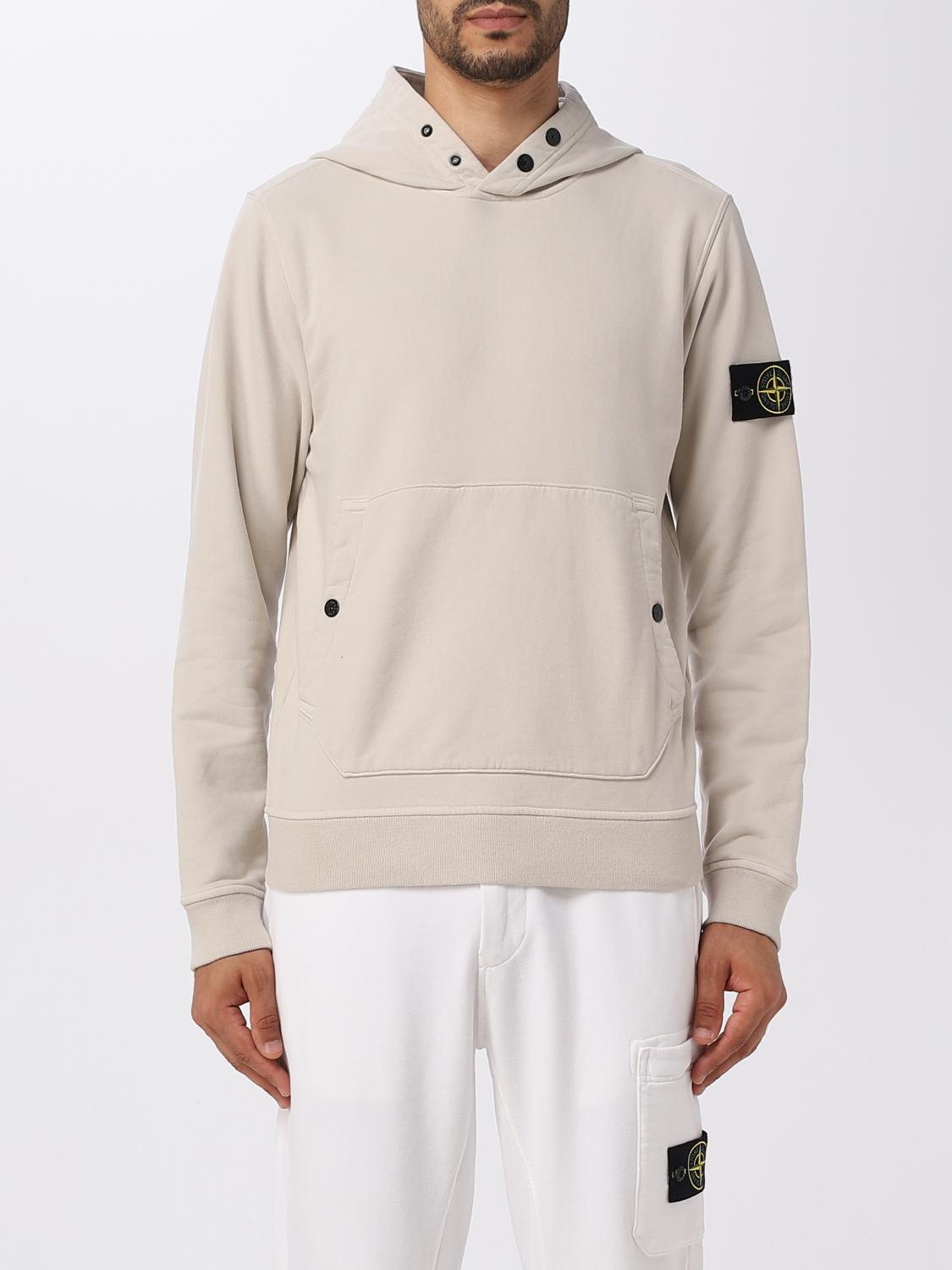 STONE ISLAND SWEATSHIRT: Pull homme Stone Island, Blanc - Img 1