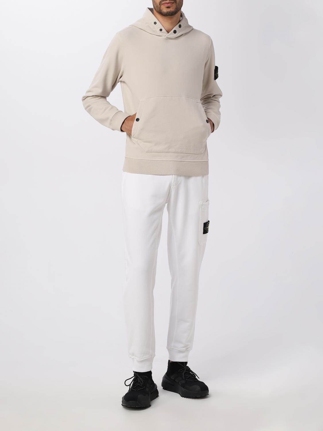 STONE ISLAND SWEATSHIRT: Pull homme Stone Island, Blanc - Img 2