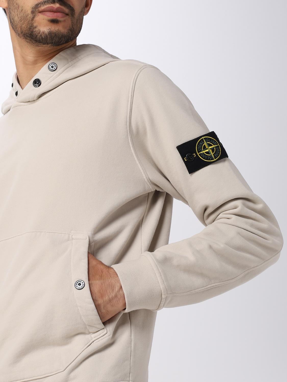 STONE ISLAND SWEATSHIRT: Pull homme Stone Island, Blanc - Img 5