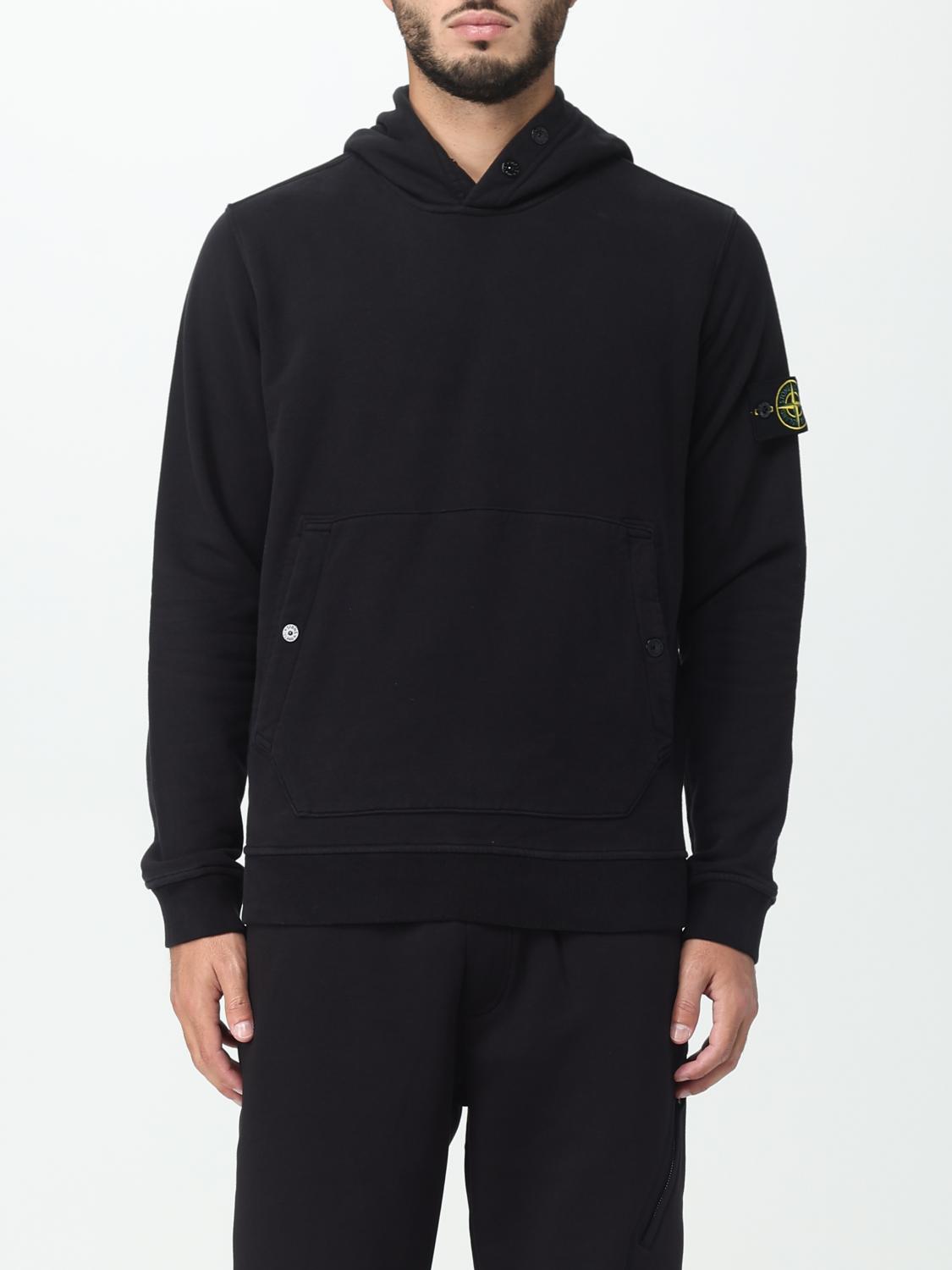STONE ISLAND SWEATSHIRT: Pull homme Stone Island, Noir - Img 1