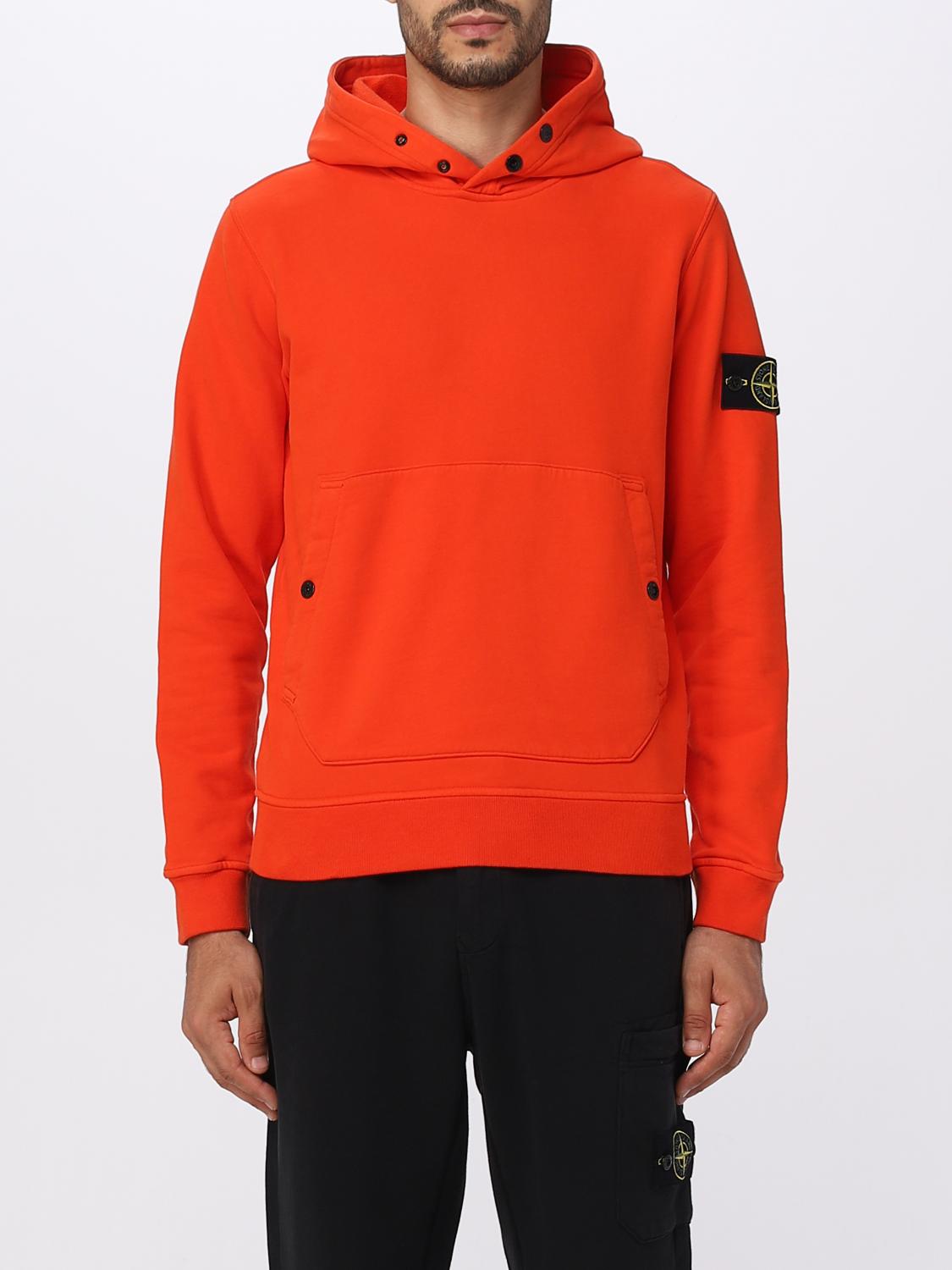 STONE ISLAND SWEATSHIRT: Pull homme Stone Island, Orange - Img 1