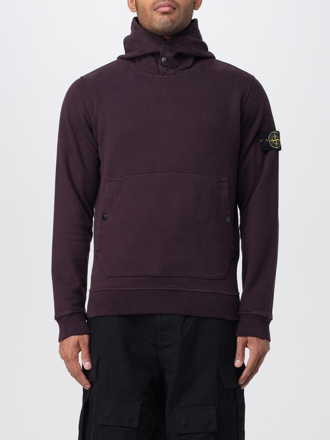 STONE ISLAND SWEATSHIRT: Pull homme Stone Island, Bordeaux - Img 1