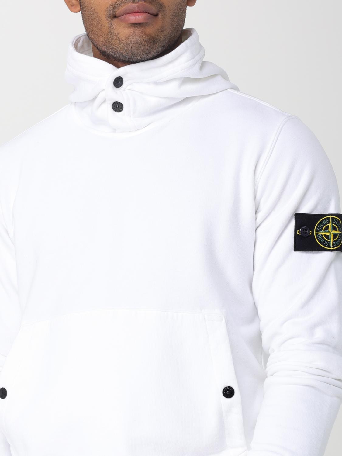 STONE ISLAND SWEATSHIRT: Pull homme Stone Island, Blanc 1 - Img 5