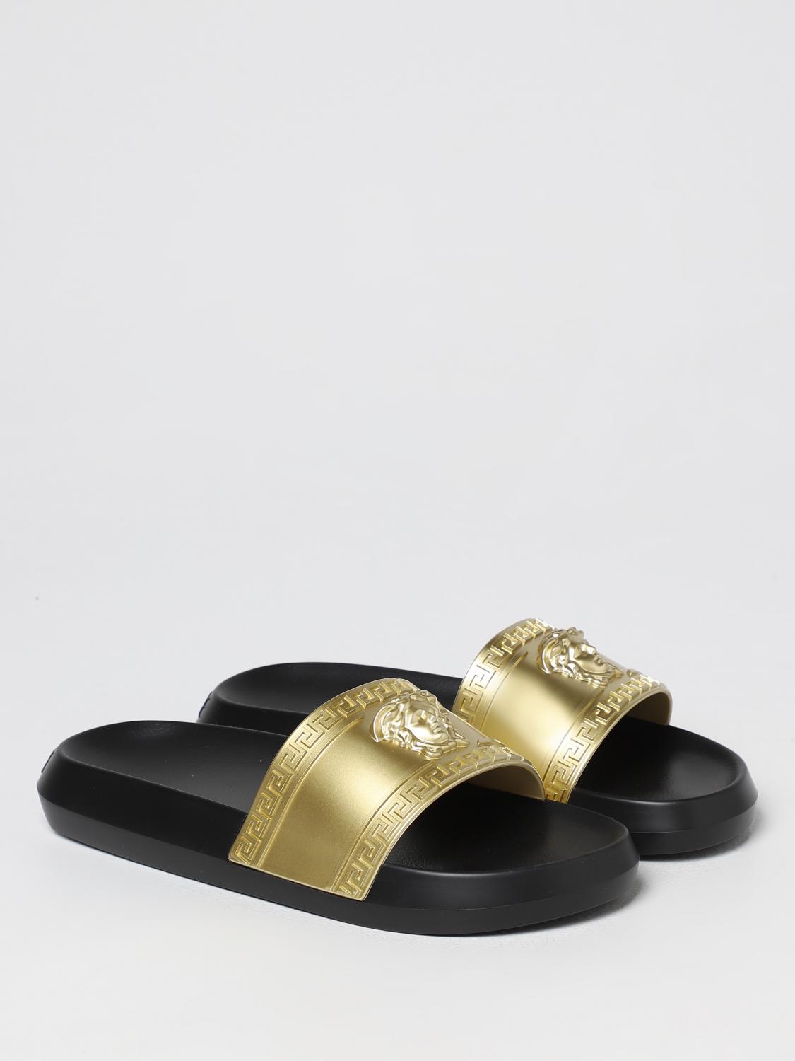 VERSACE SANDALS: Sandals men Versace, Gold - Img 2
