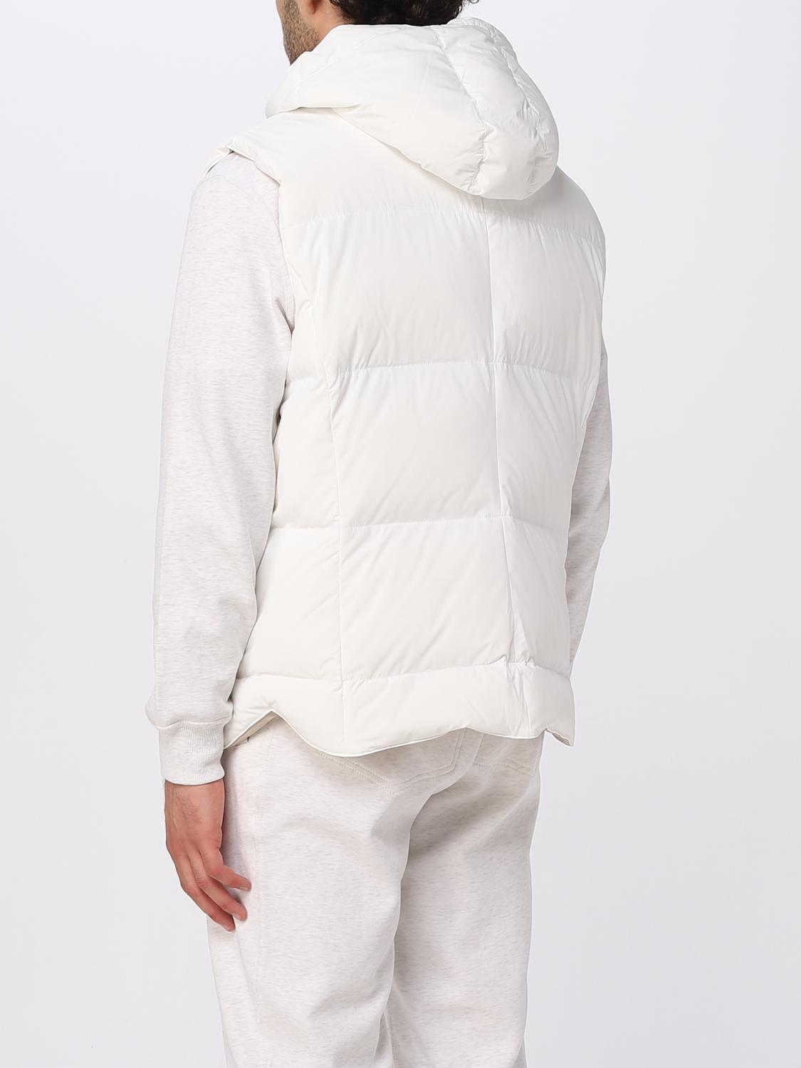 BRUNELLO CUCINELLI 西装马甲: 外套 男士 Brunello Cucinelli, 白色 - Img 3