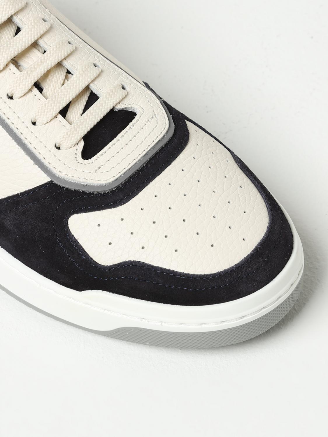 BRUNELLO CUCINELLI SNEAKERS: Brunello Cucinelli sneakers in grained leather, White - Img 4