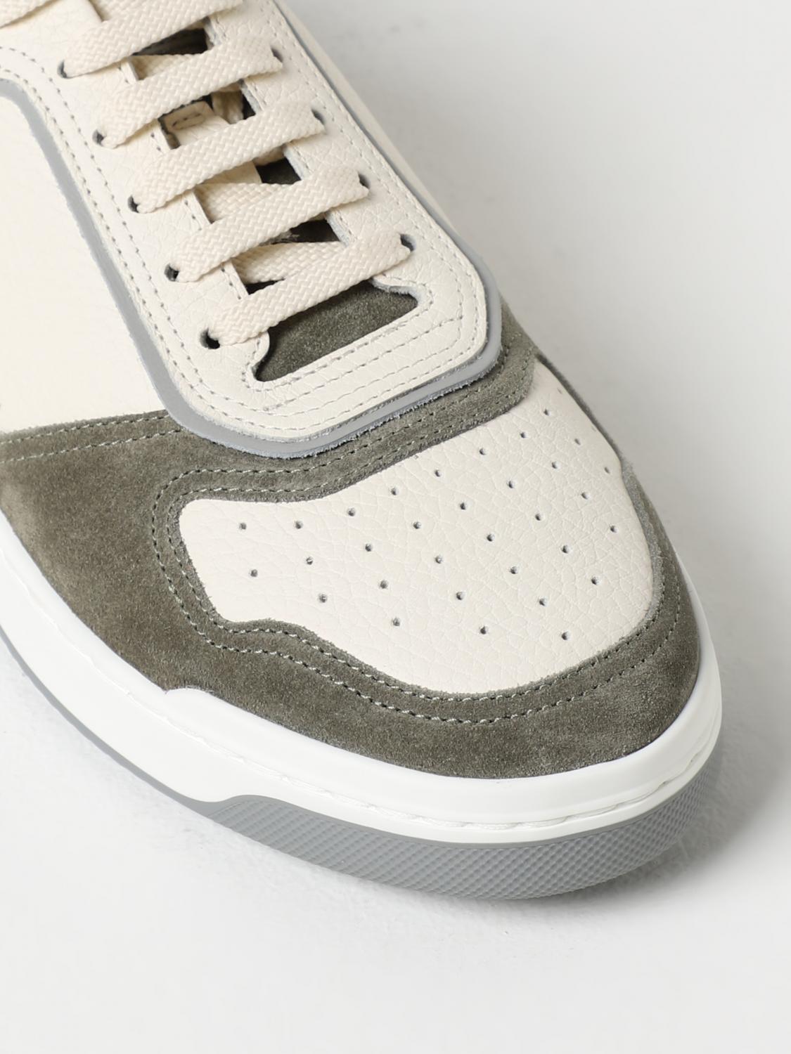 BRUNELLO CUCINELLI SNEAKERS: Sneakers Brunello Cucinelli in pelle a grana, Oliva - Img 4